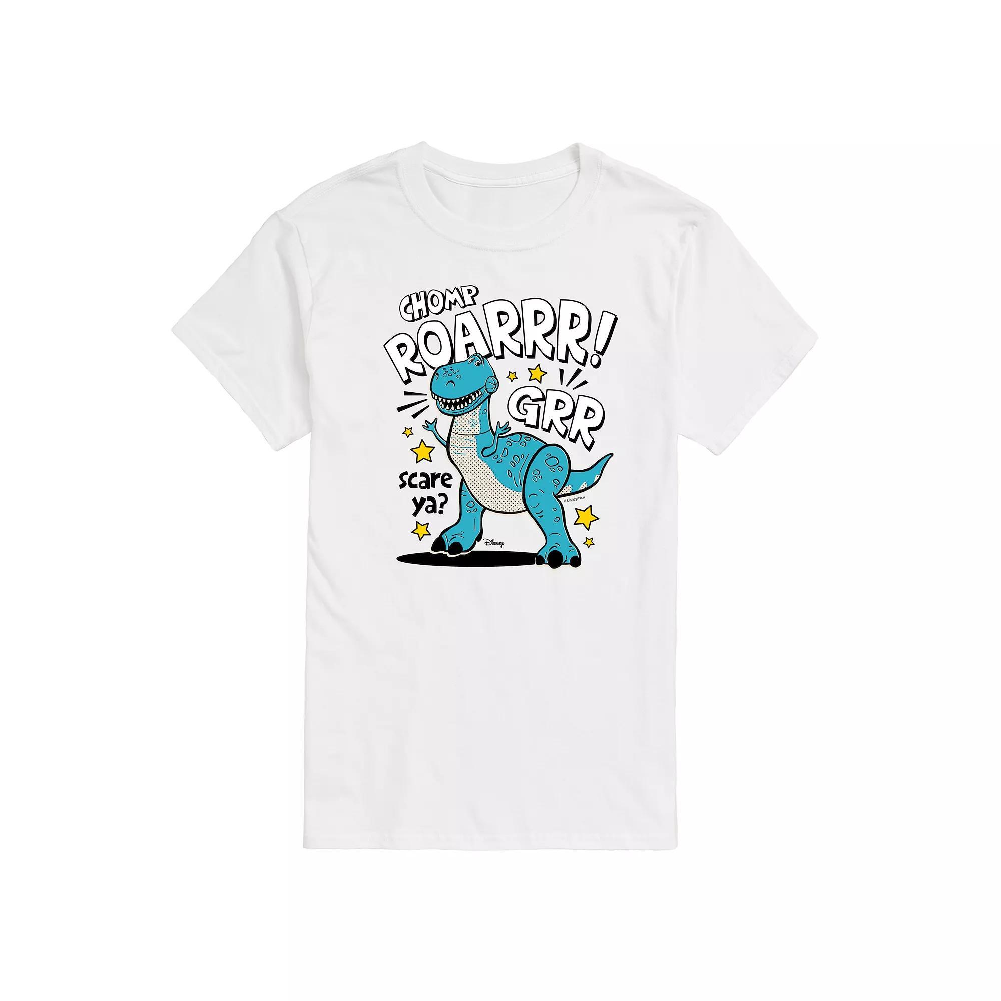 Disney / Pixars Toy Story 4 Mens Rex Scare Ya Graphic Tee Ivory Product Image