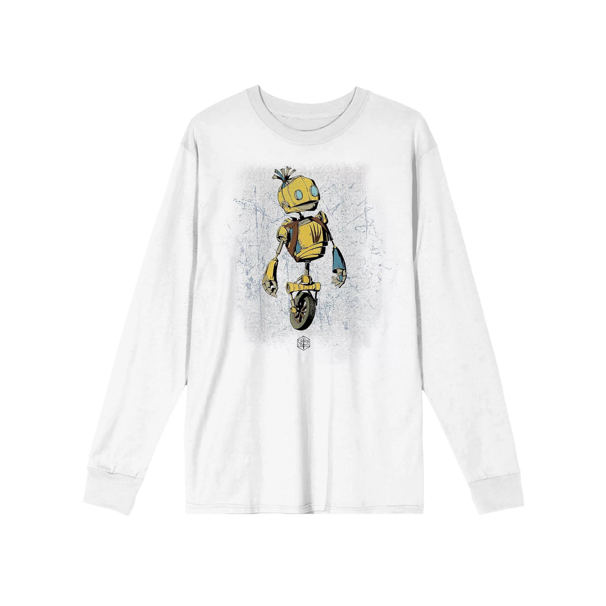 Men's Bioworld Critical Role Campaign 3 Fresh Cut Grass Long Sleeve Graphic Tee, Size: Medium 30, White Product Image