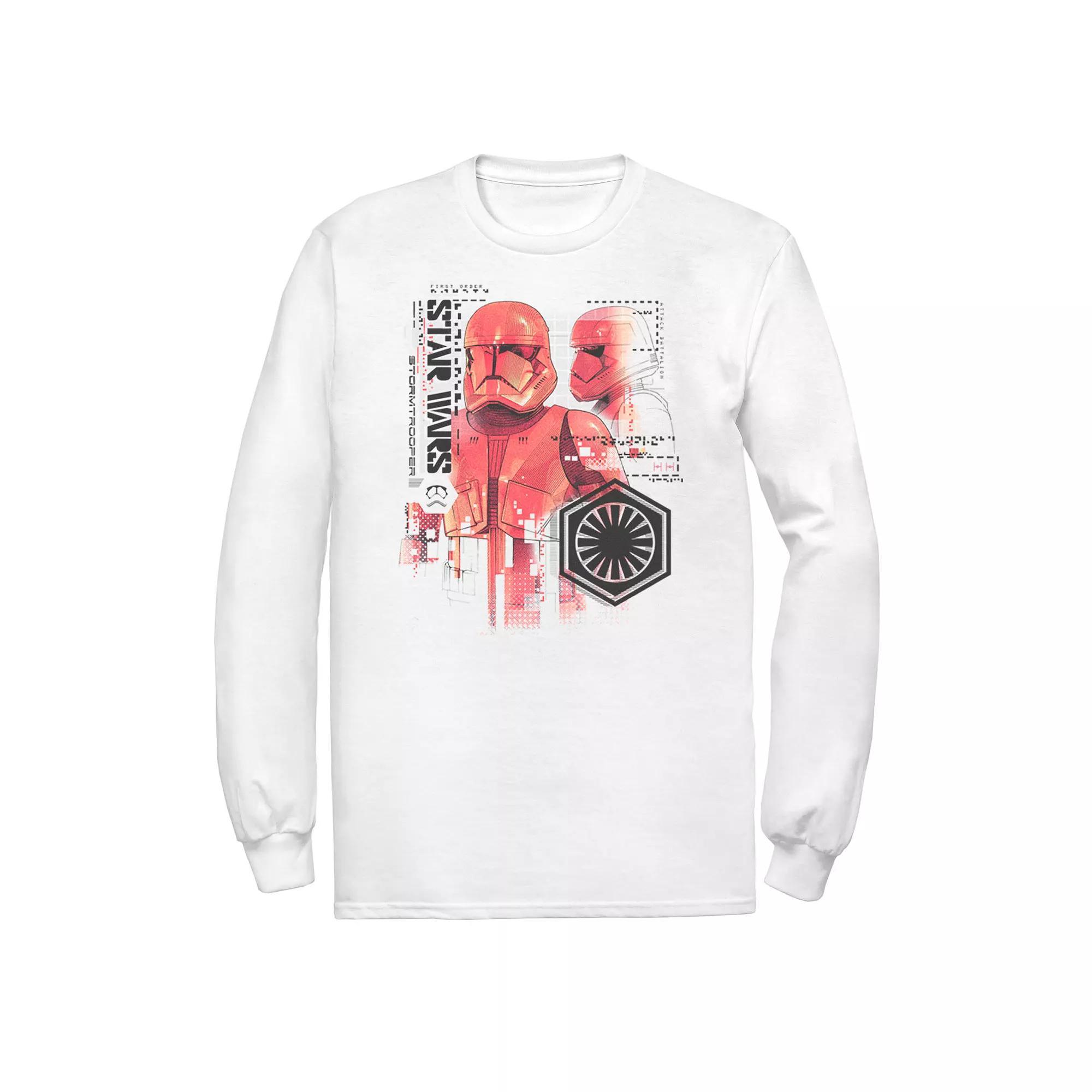 Men's Star Wars The Rise of Skywalker Sith Trooper Schematic Detail Tee, Size: 3XL, White Product Image