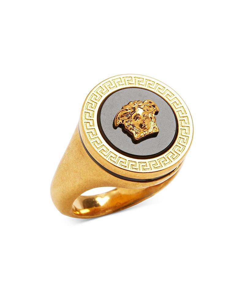 Mens Round Medusa Ring Product Image
