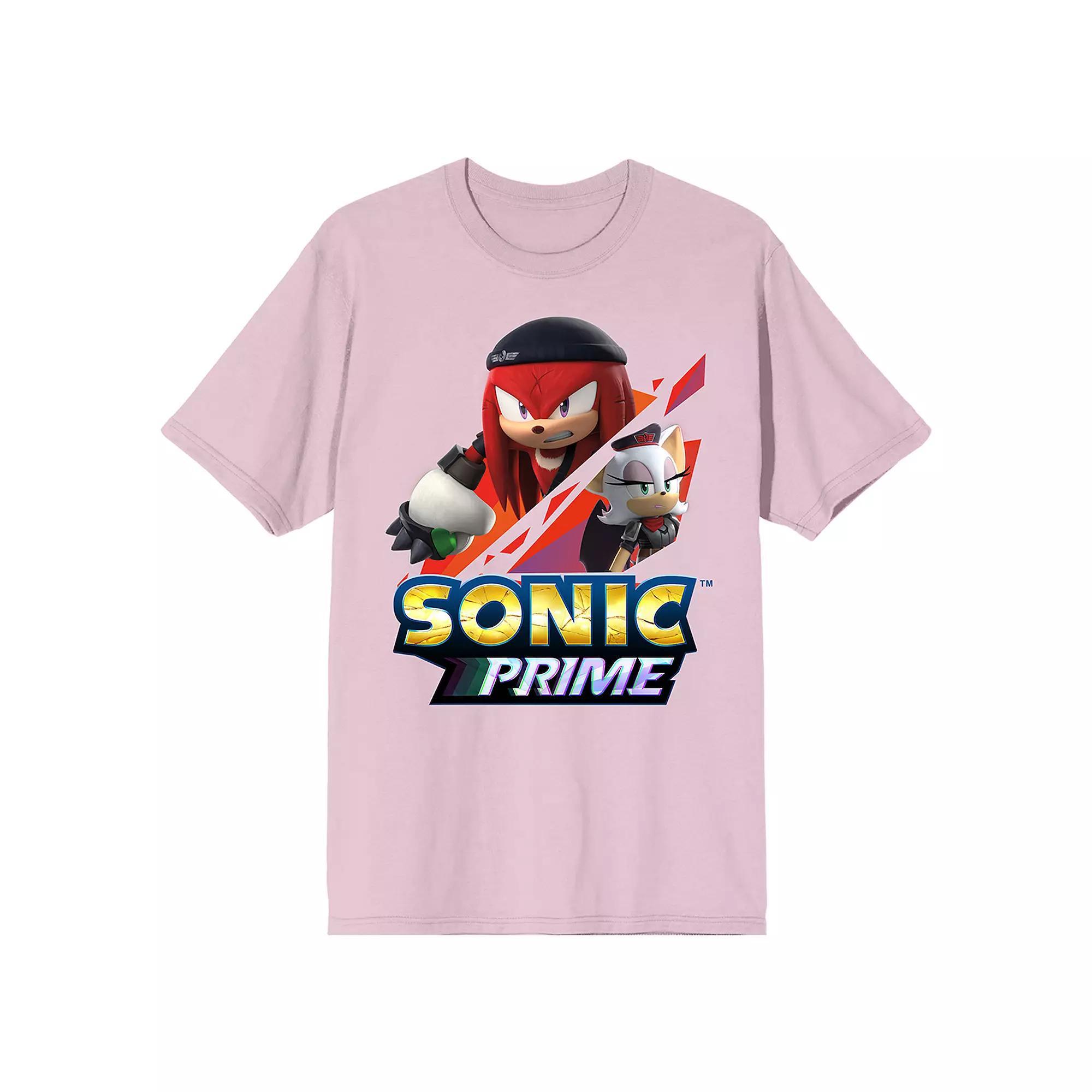 Mens Sonic Prime Renegade Knuckles Short Sleeve Graphic Tee Product Image