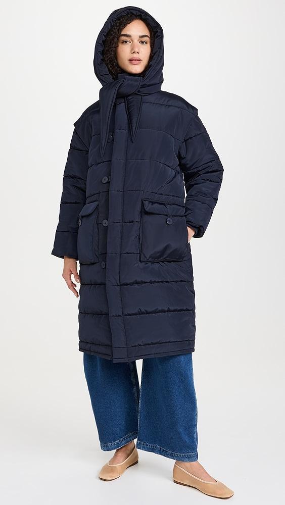 Sea Estelle Satin Windbreaker Puffer Coat | Shopbop Product Image