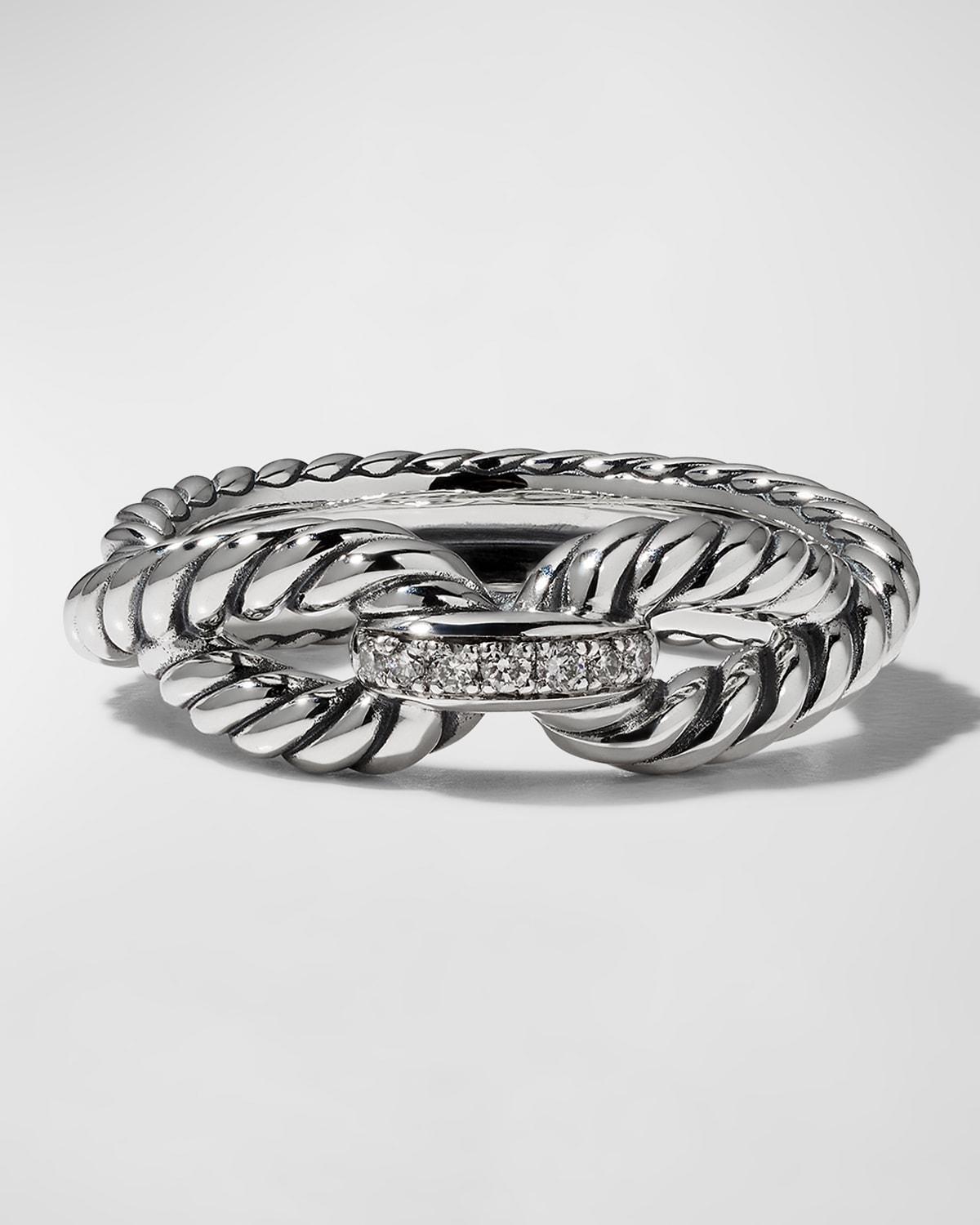 David Yurman Cable Loop Ring with Diamonds Product Image