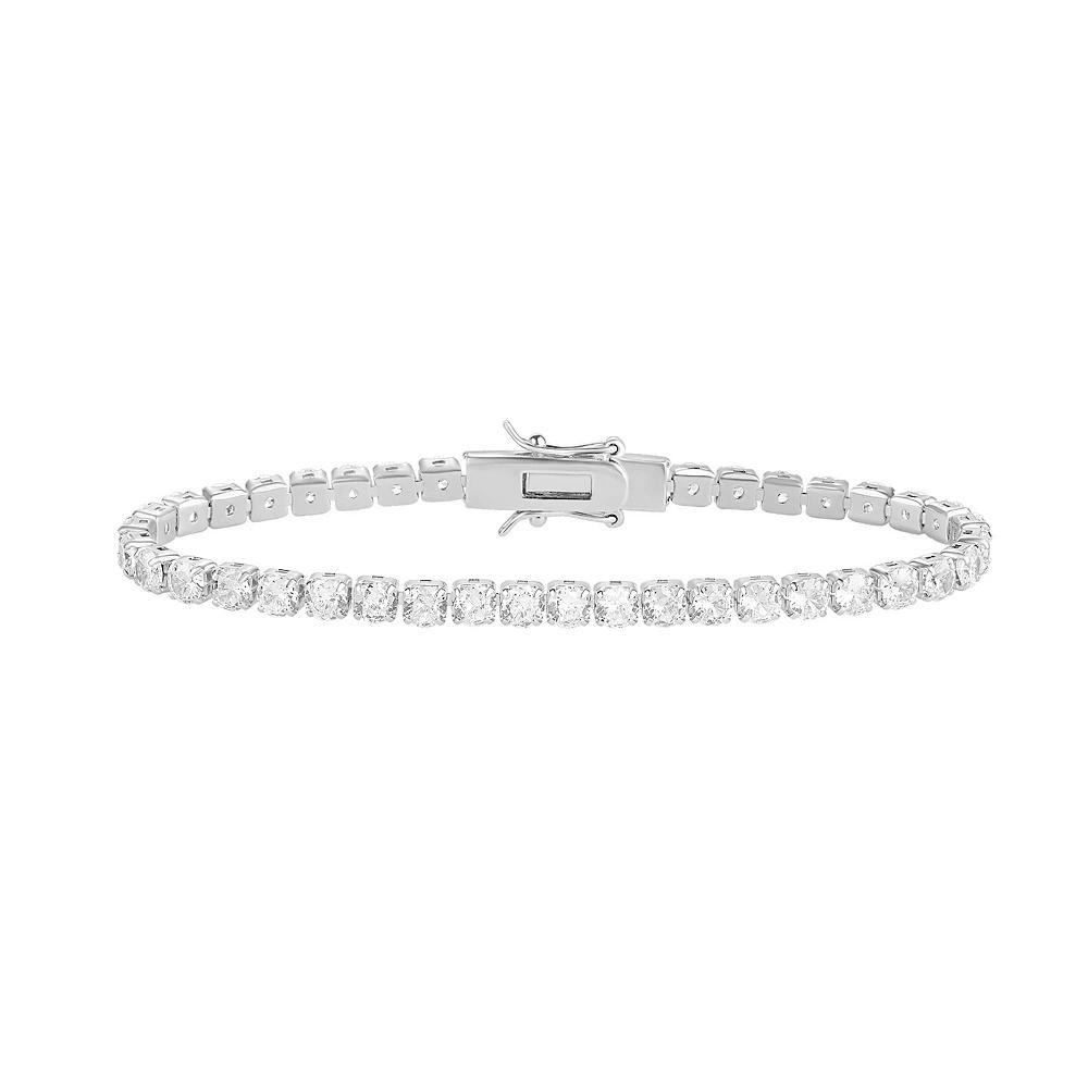PRIMROSE Sterling Silver Cubic Zirconia Tennis Bracelet, Women's, Size: 7.5", Sterling Clear Product Image