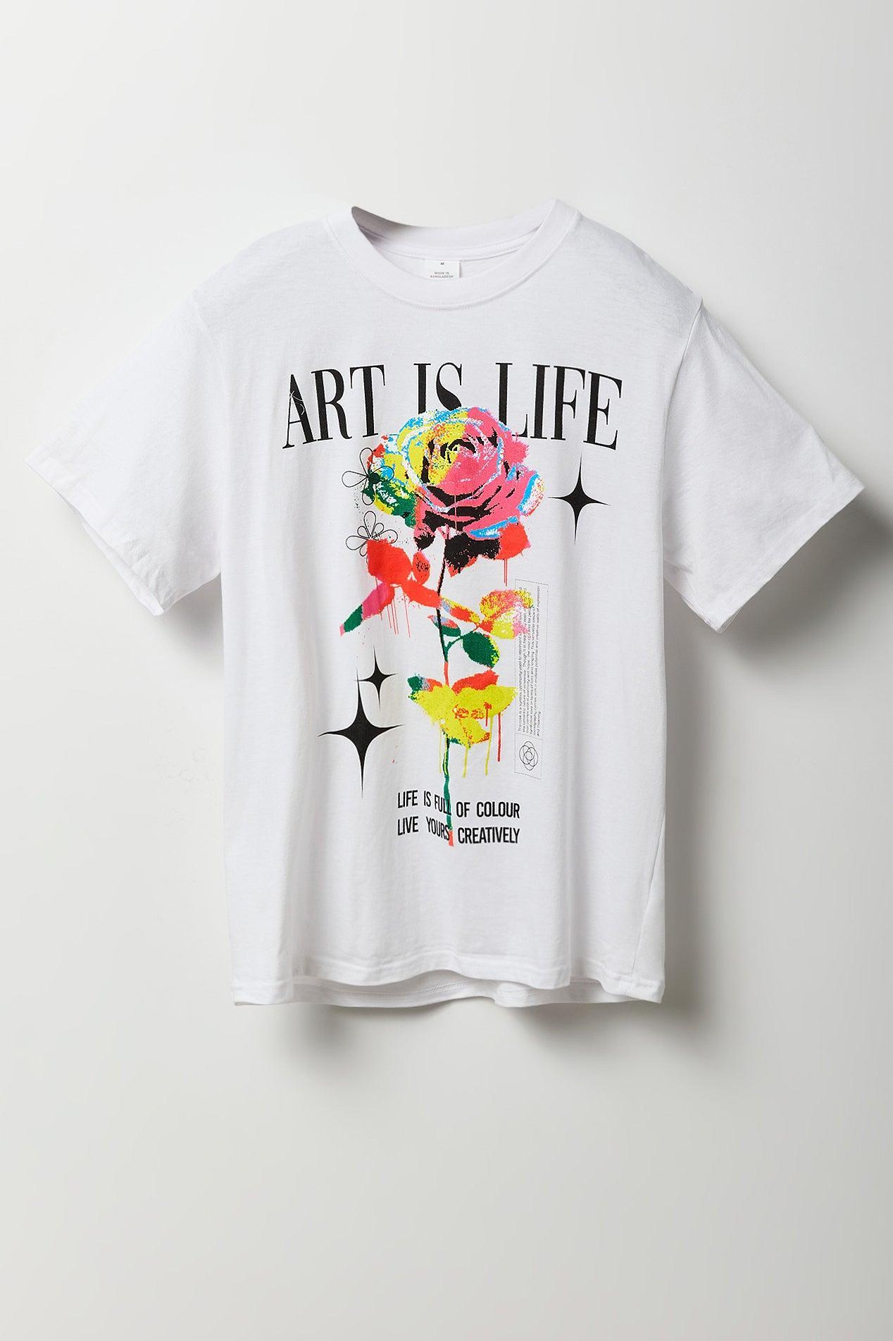 Art is Life Graphic T-Shirt Male Product Image