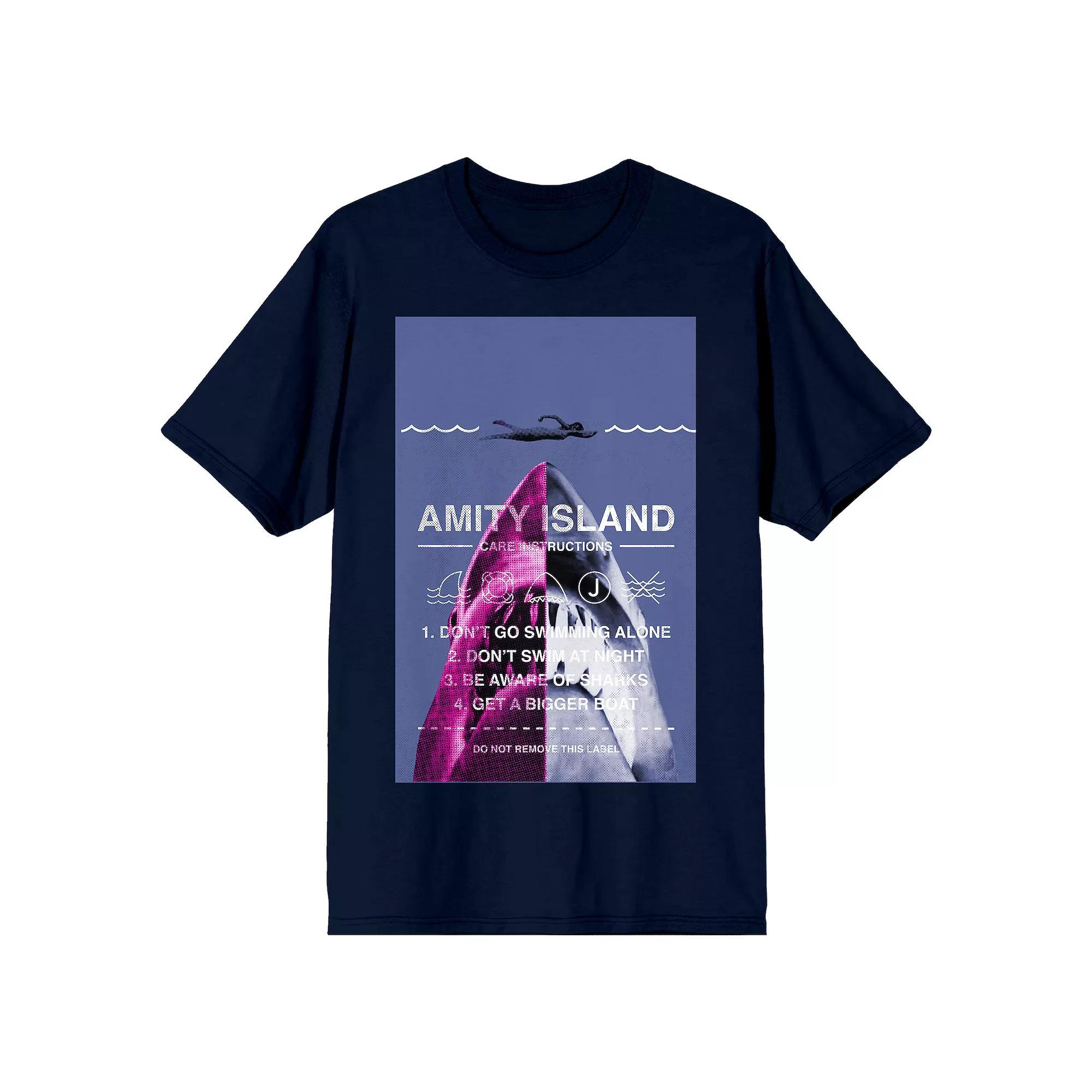 Men's Jaws Amity Island Graphic Tee, Size: XXL, Blue Product Image