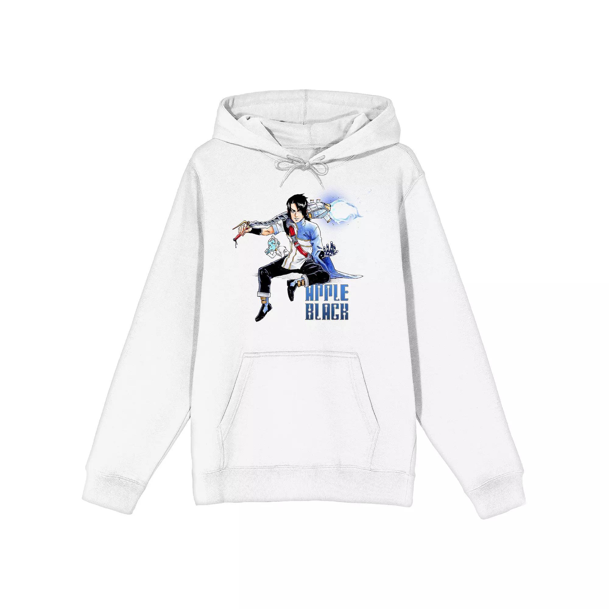 Men's Apple Black Sano and Jara Graphic Hoodie, Size: Medium, White Product Image