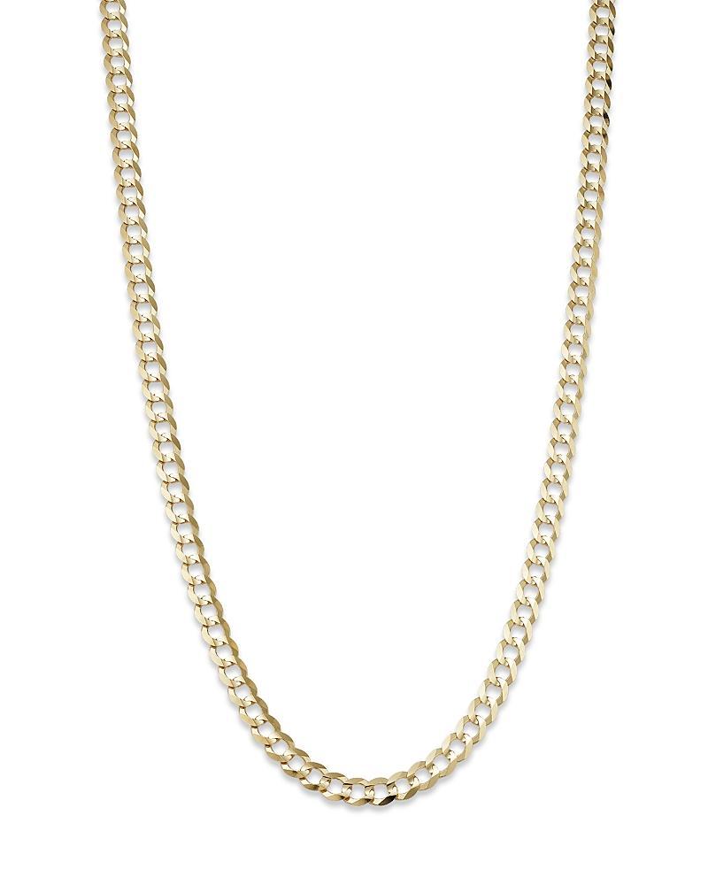 Bloomingdales Fine Collection Mens Comfort Curb Link Chain Necklace in 14K Yellow Gold, 24 Product Image