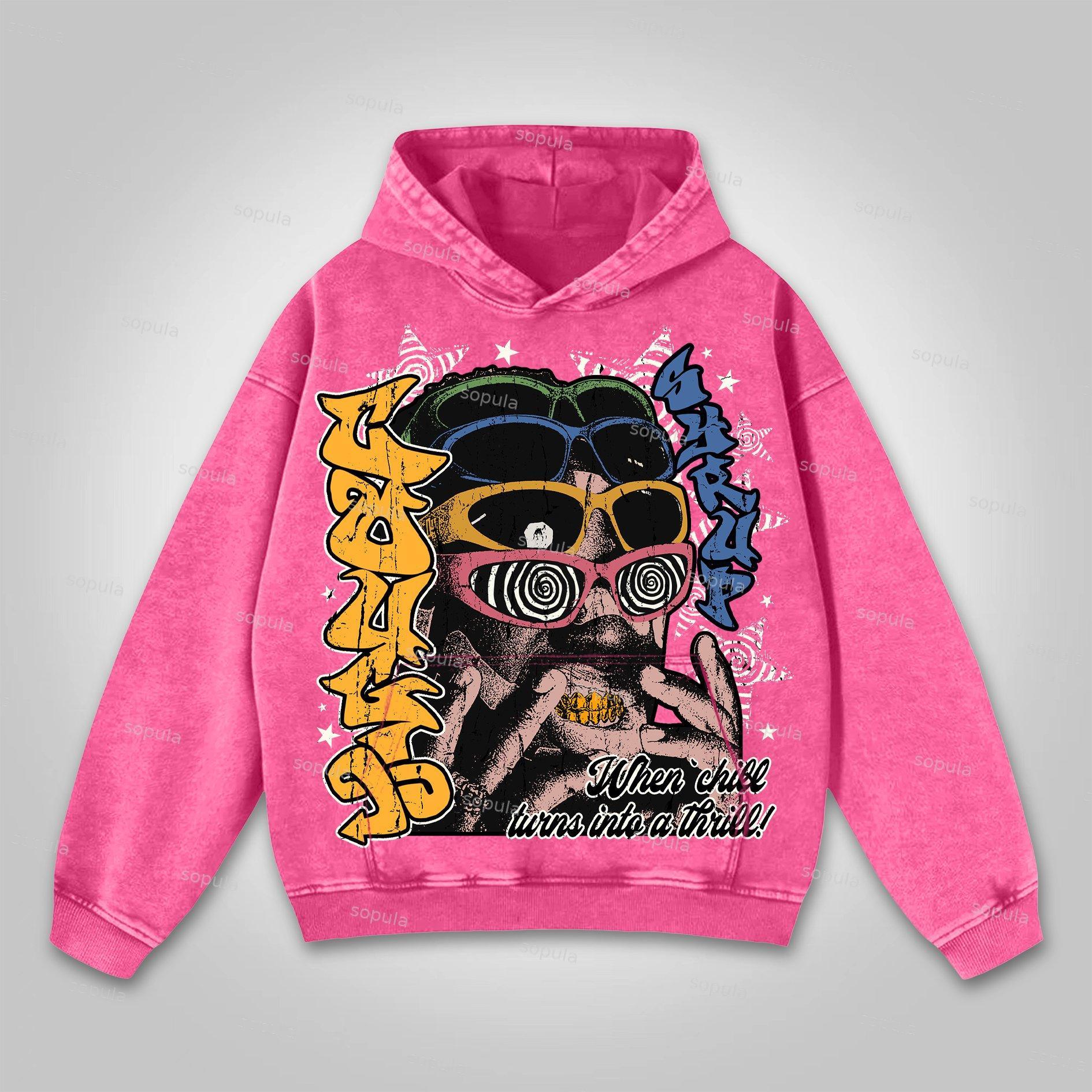 Men's Vintage Street Over Matter Graphic Washed Hoodie Product Image