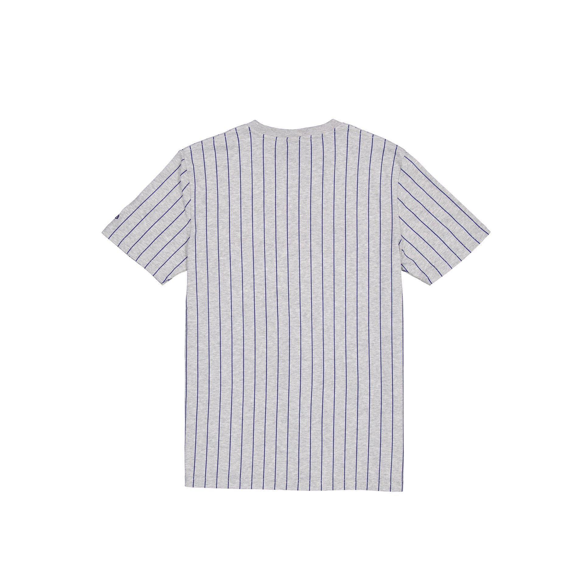 Oakland Athletics Throwback Gray Pinstripe T-Shirt Male Product Image