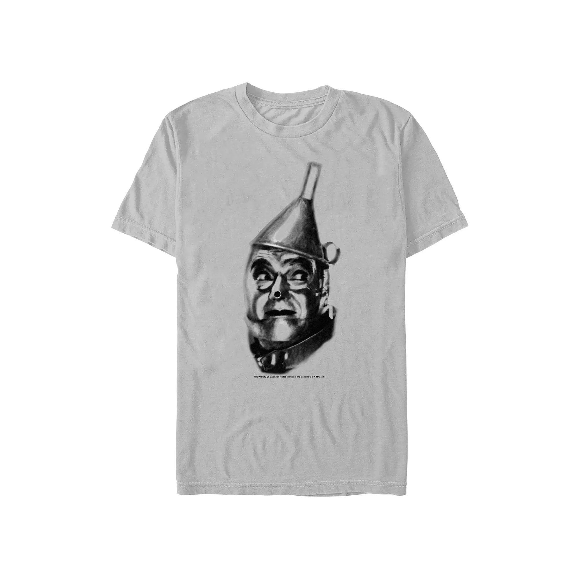 Men's The Wizard of OZ Tin Man Face Graphic Tee, Size: XL, Silver Product Image