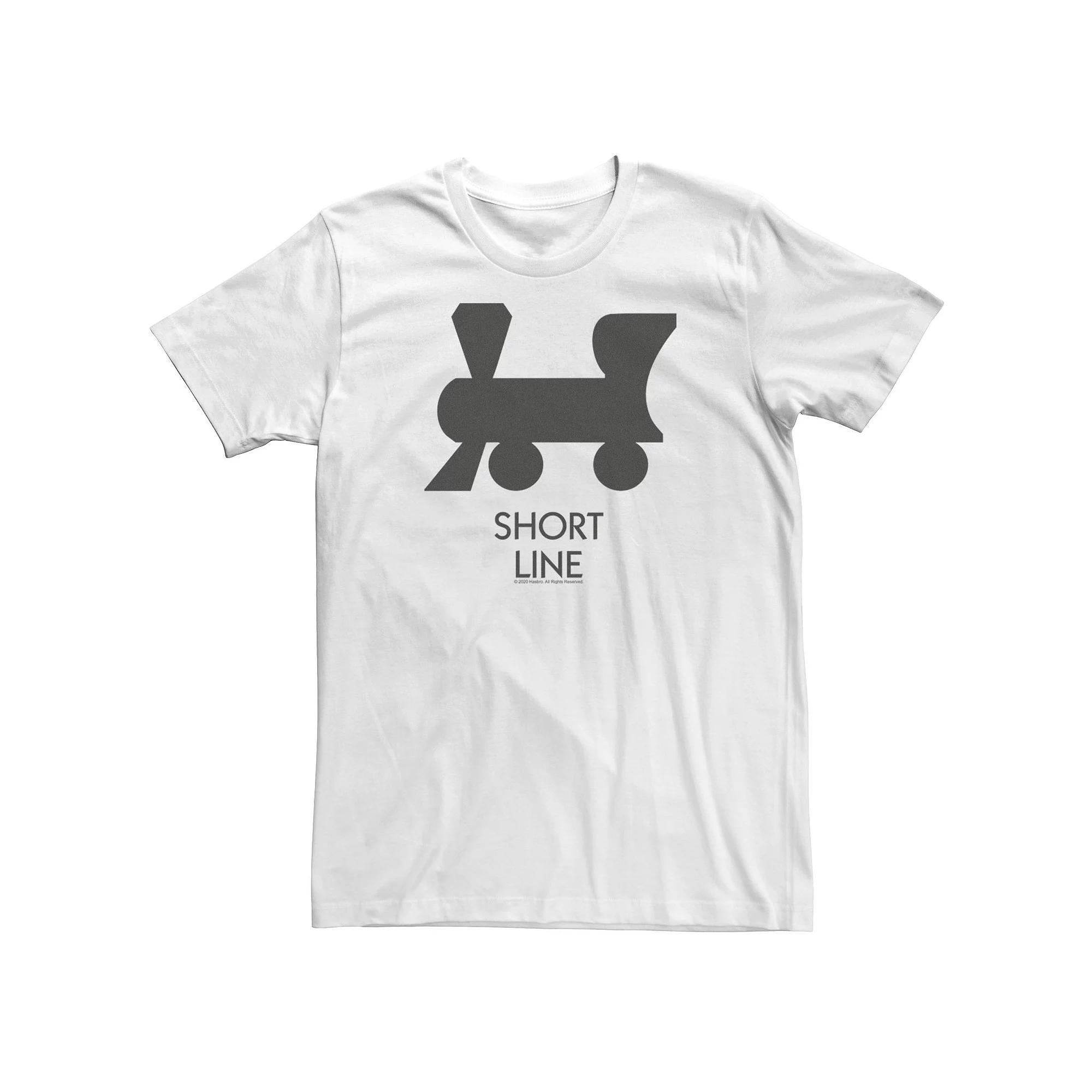 Big & Tall Monopoly Short Line Tee, Men's, Size: XXL Tall, White Product Image