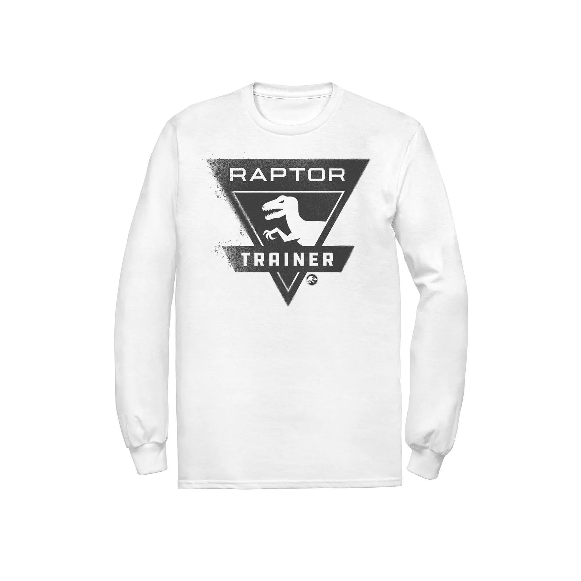 Men's Jurassic World Raptor Trainer Simple Logo Tee, Size: XL, White Product Image
