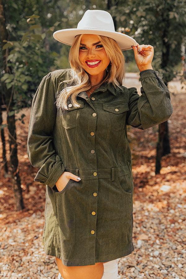 Cinnamon Lane Corduroy Mini Dress Curves Product Image