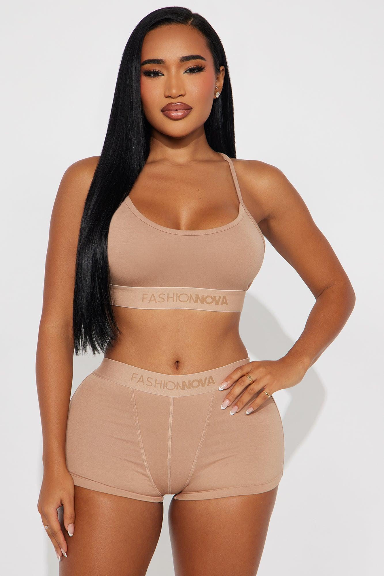 FN Mood Scoop Cami Cotton Bra - Camel Product Image