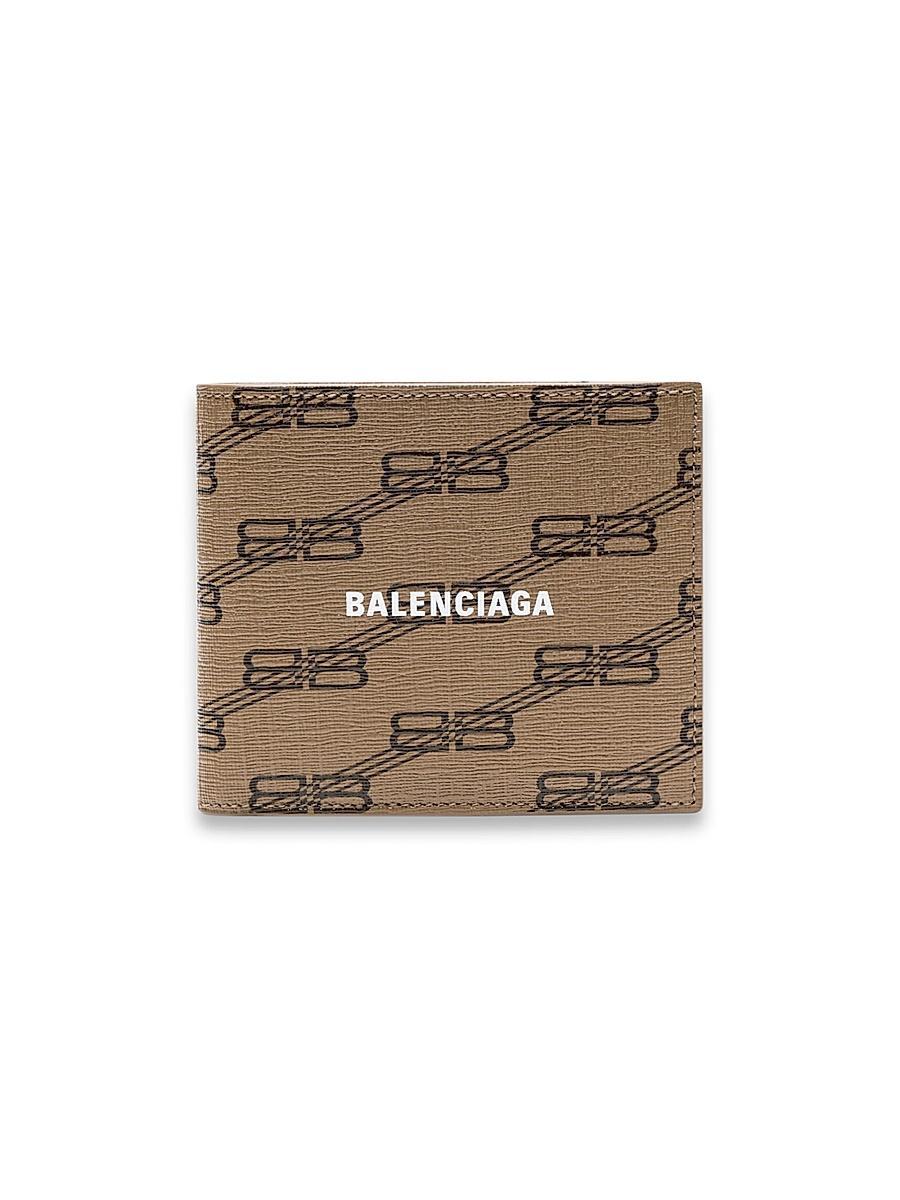 Mens Signature Square Folded Wallet BB Monogram Coated Canvas Product Image