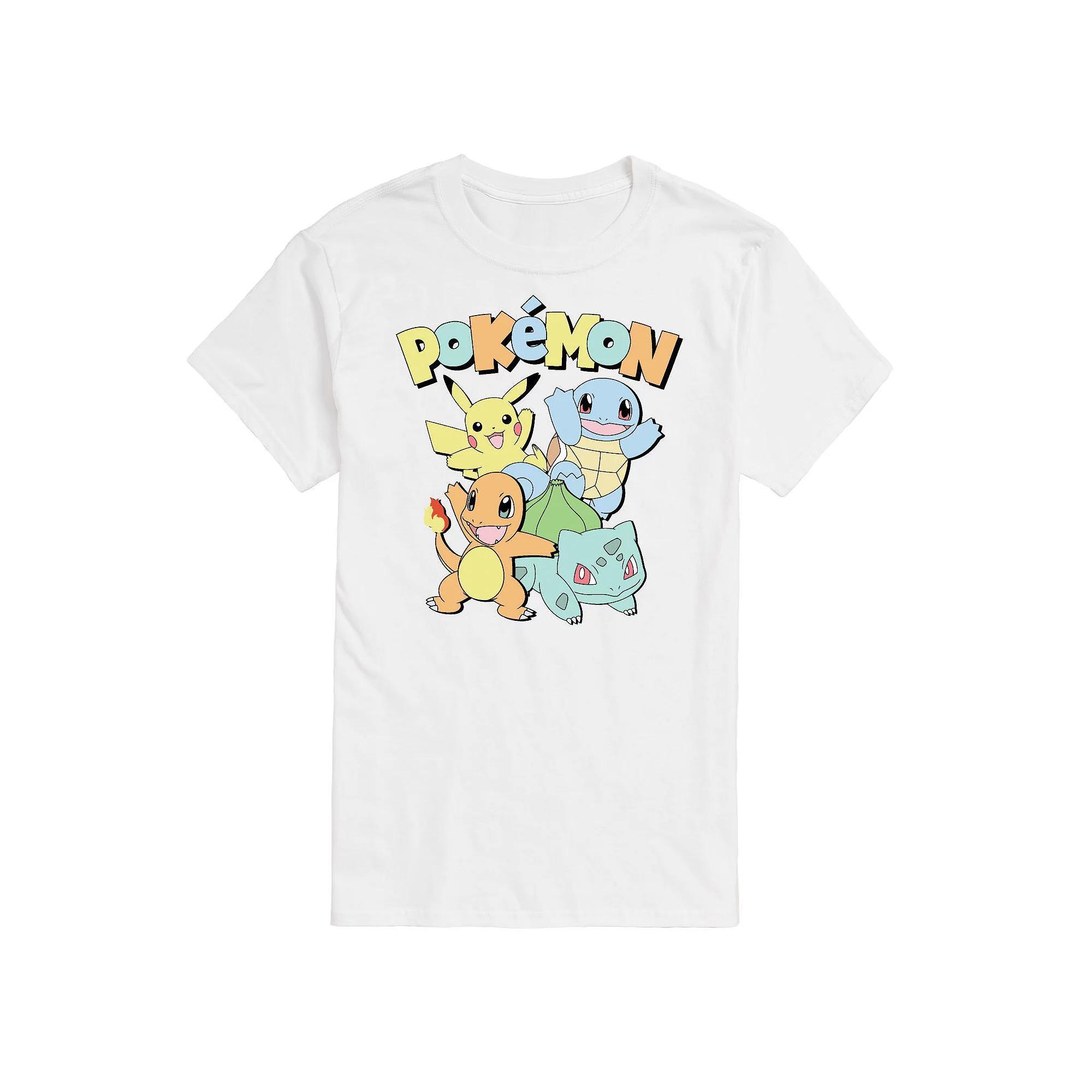 Men's Pokemon Muted Tee, Size: Large, White Product Image