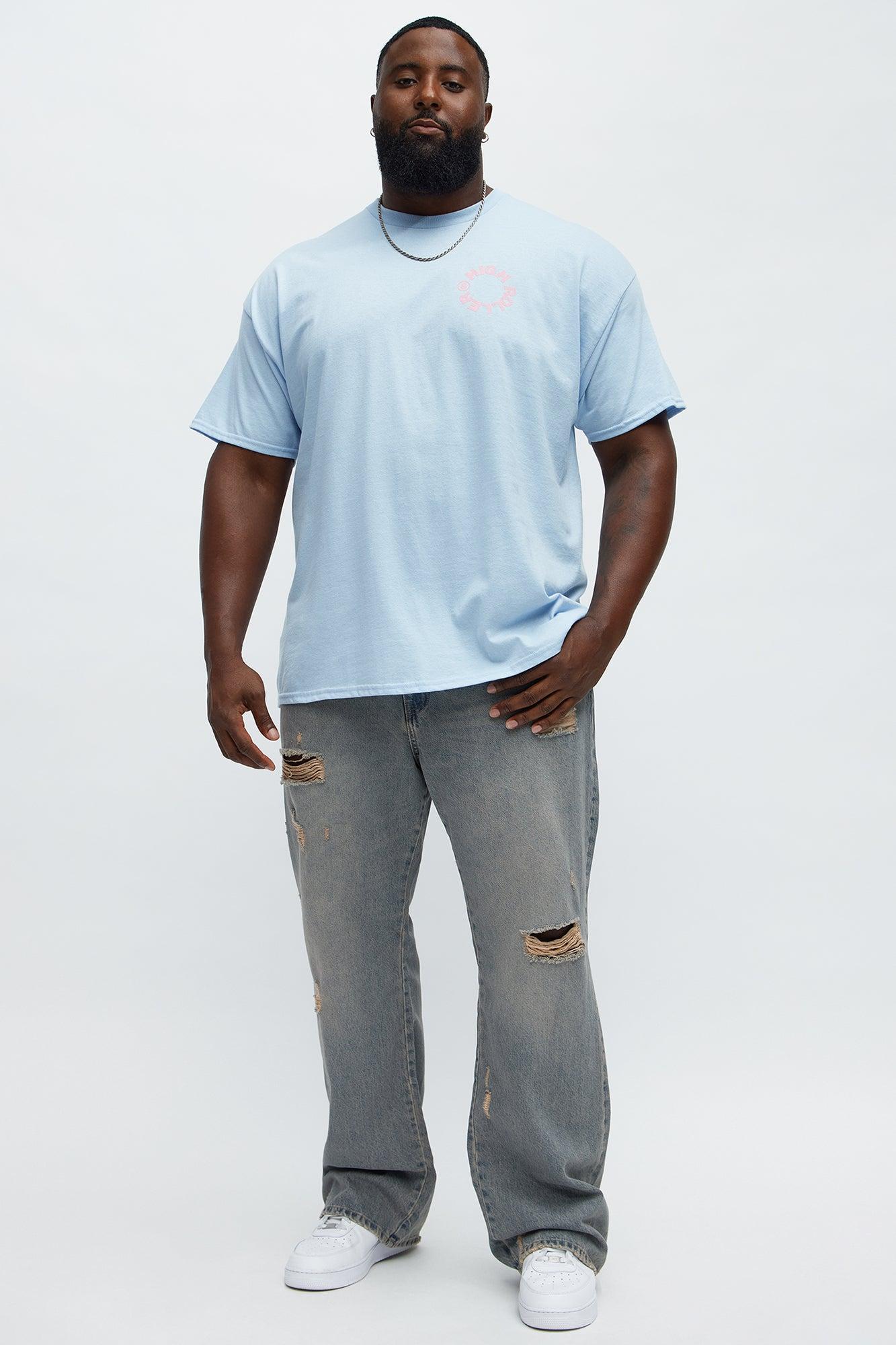 High Rollers Short Sleeve Tee - Light Blue Male Product Image