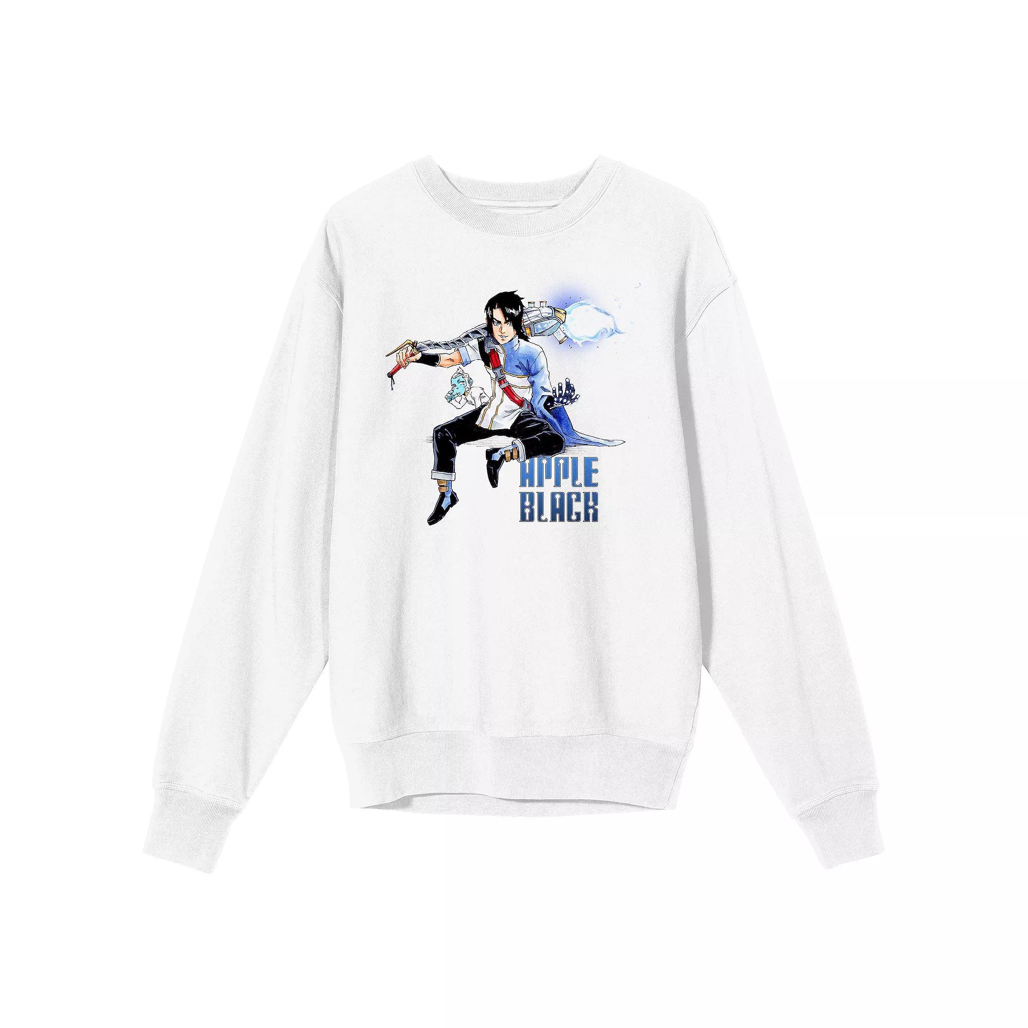 Men's Apple Black Sano and Jara Sweatshirt, Size: XL, White Product Image