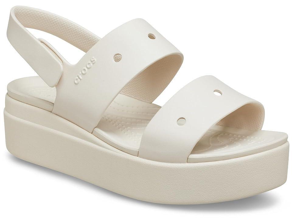 Crocs Brooklyn 4U Low Wedges (Stucco) Women's Sandals Product Image
