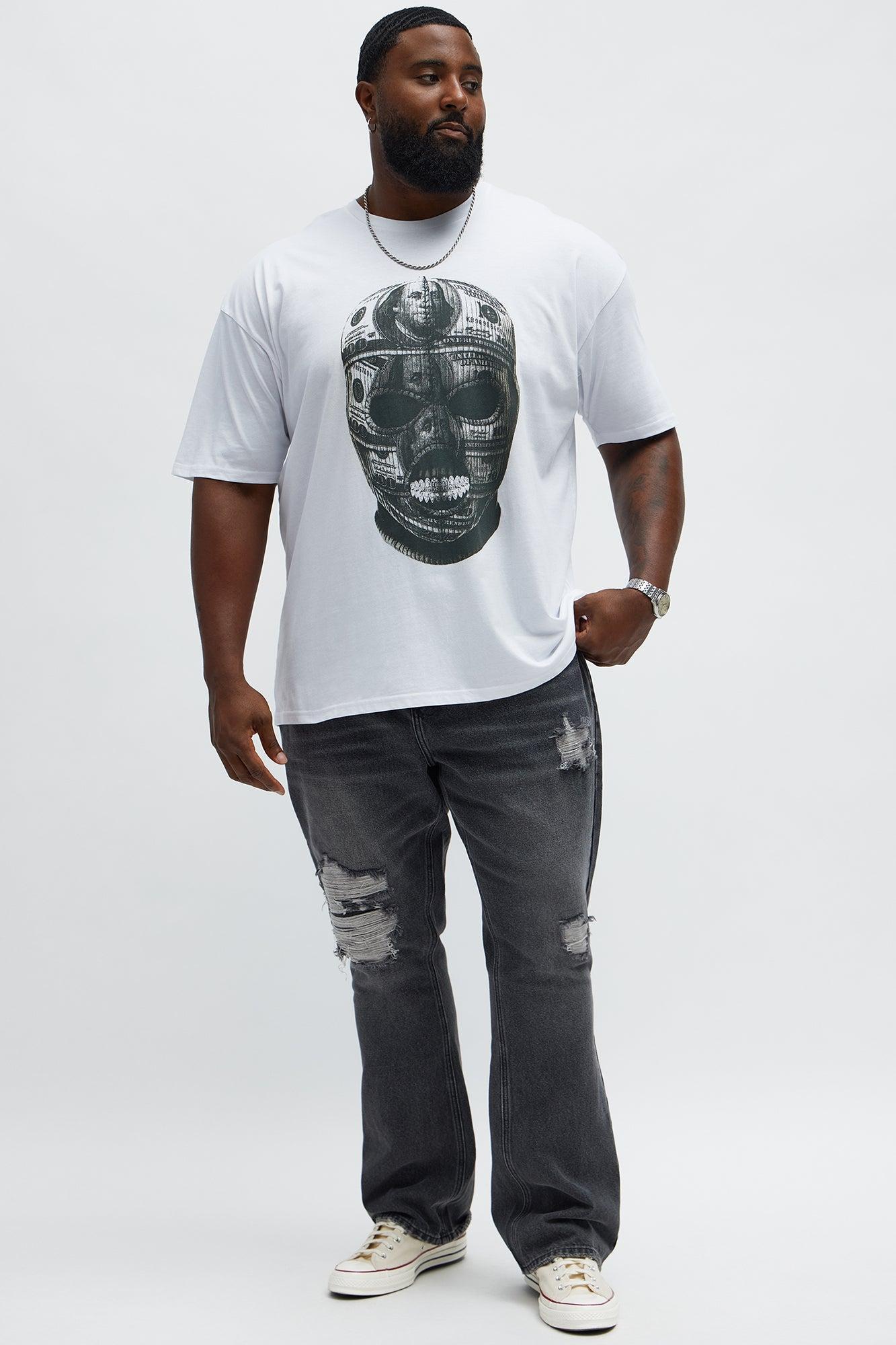 Stacked Slim Flare Looking Through Me Ripped Jeans - Black Wash Product Image