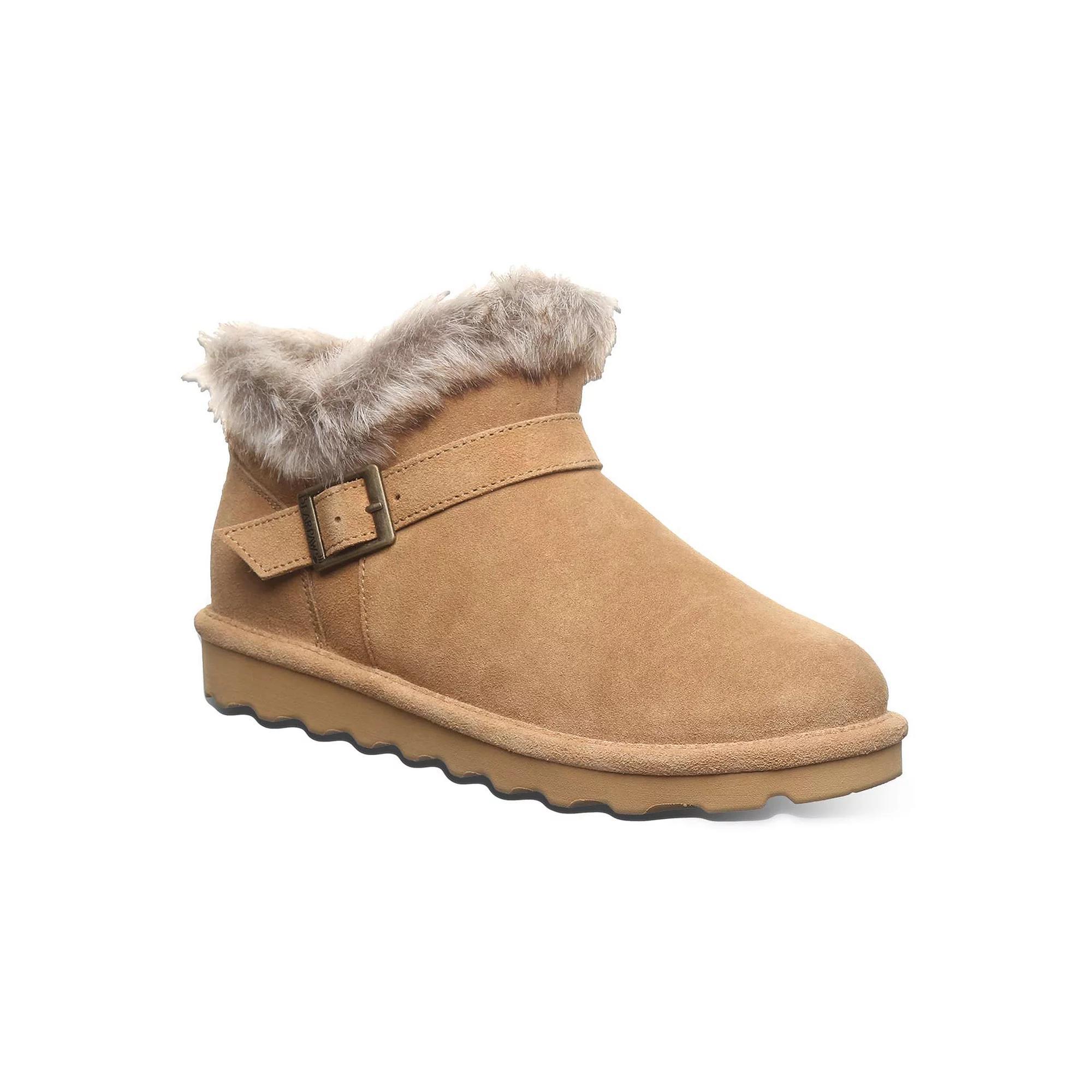 Bearpaw Jasmine Faux Fur Women's Short Boots, Size: 9, Black Ii Product Image