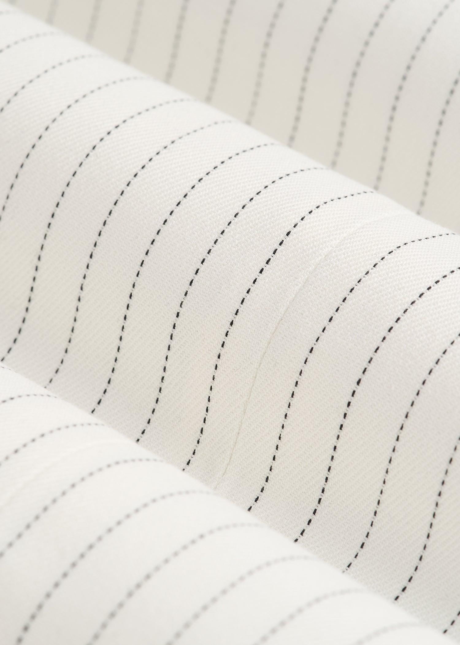 High-Rise Wide-Leg Pleated Dress Pants for Tall Women in Off White Pinstripe Product Image