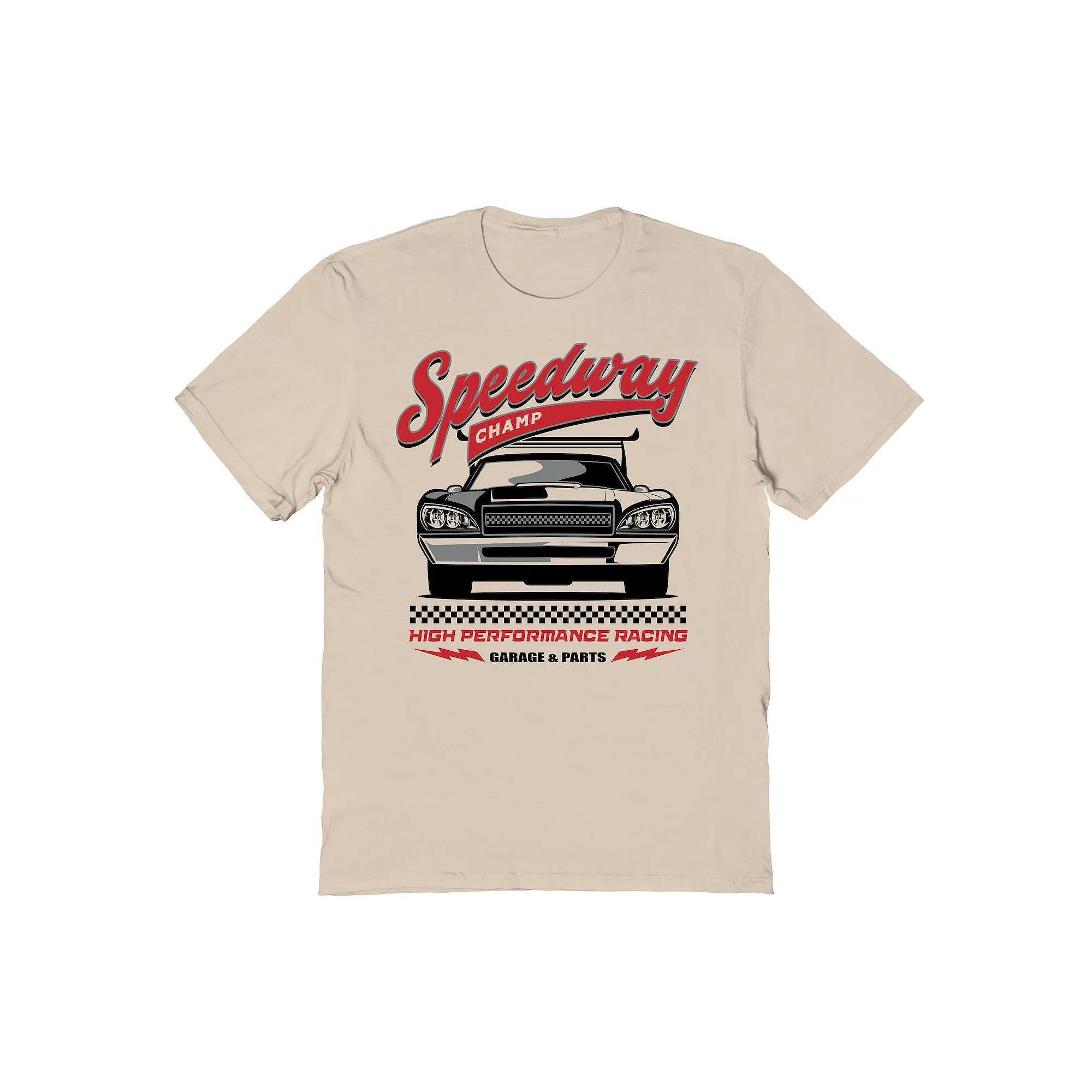 Men's Speedway Champ Graphic Tee, Size: XXL, Brown Product Image