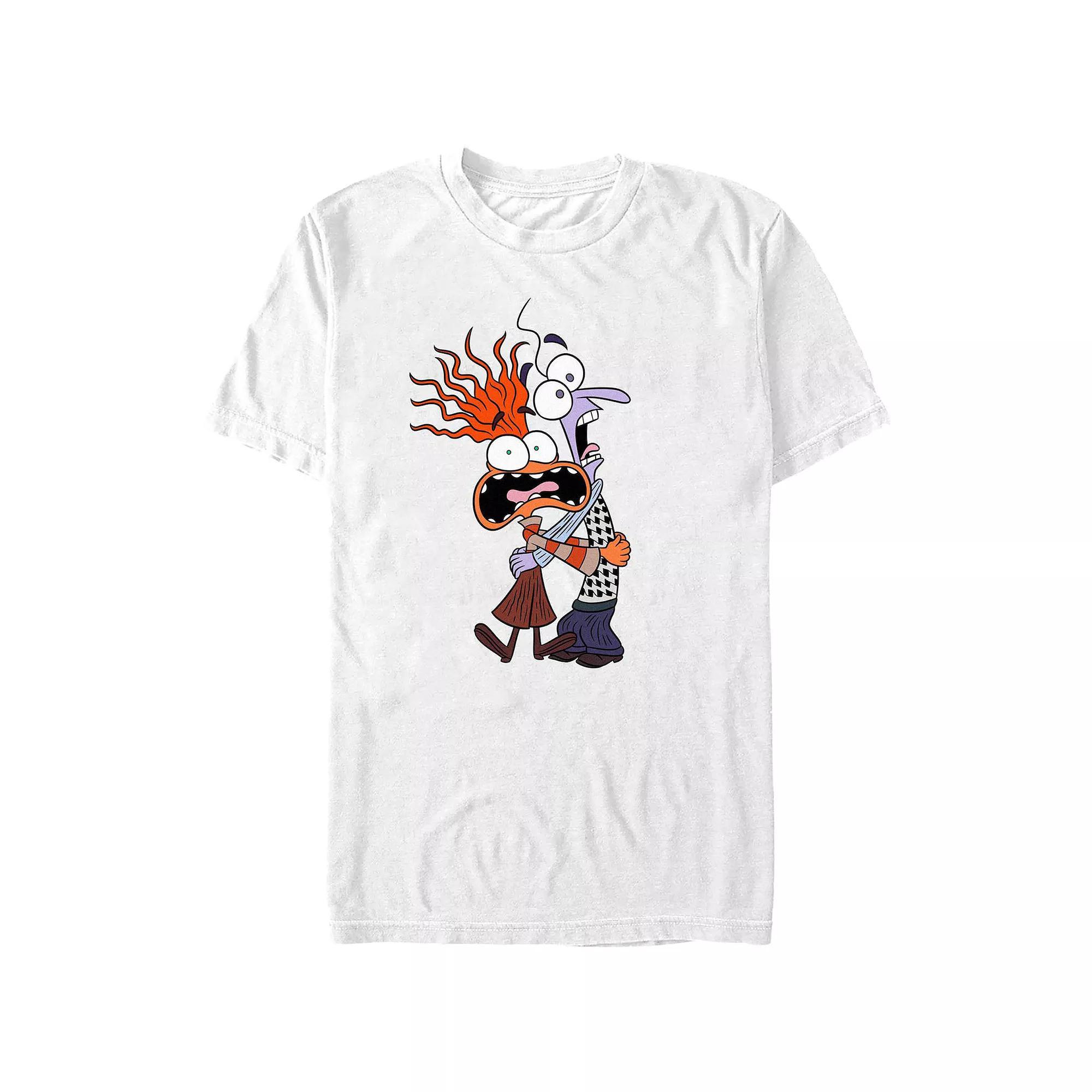 Disney's Inside Out 2 Anxiety Fear Scream Men's Graphic Tee, Size: Large, Athletic Grey Product Image