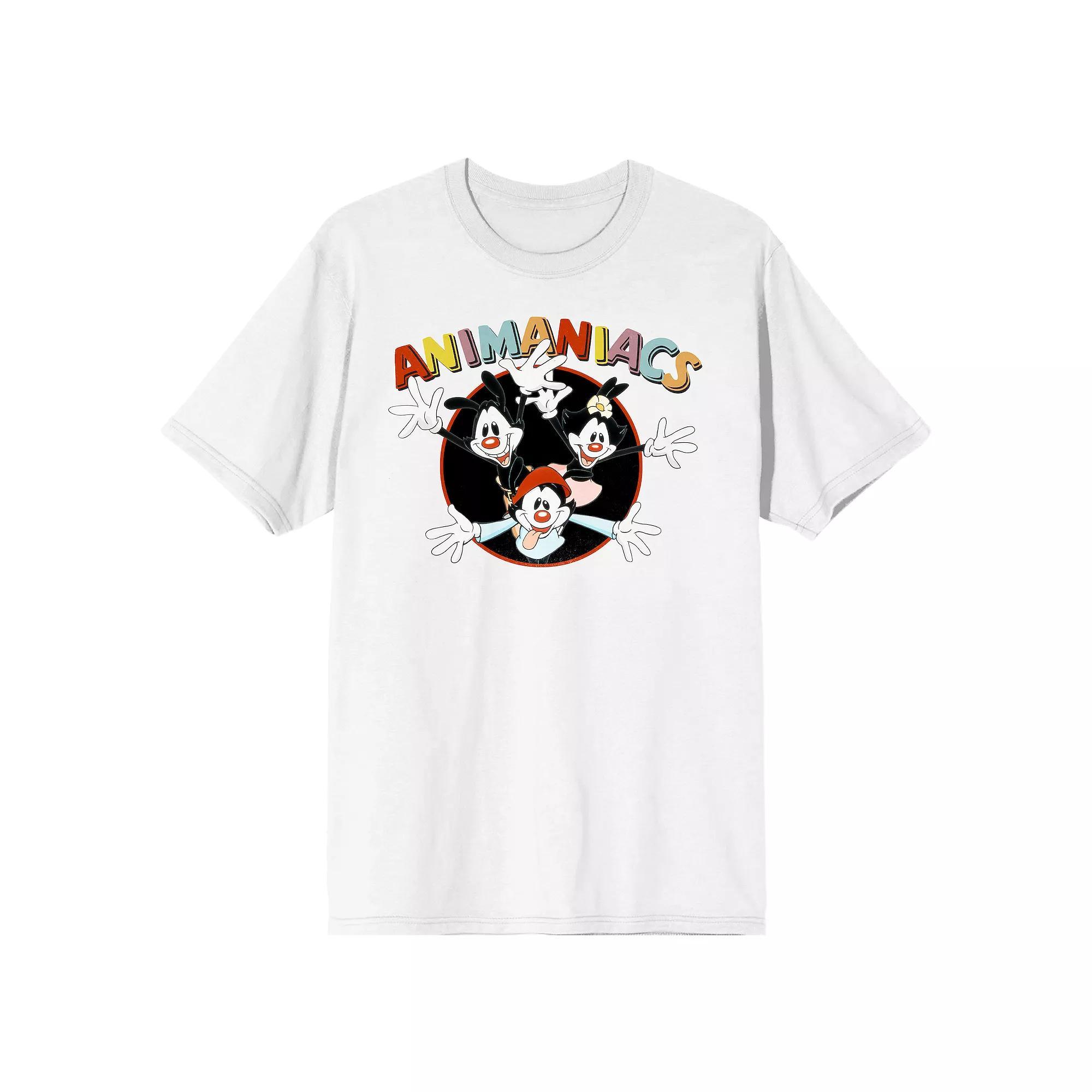 Men's Animaniacs Cartoon Yakko Tee, Size: XL, White Product Image