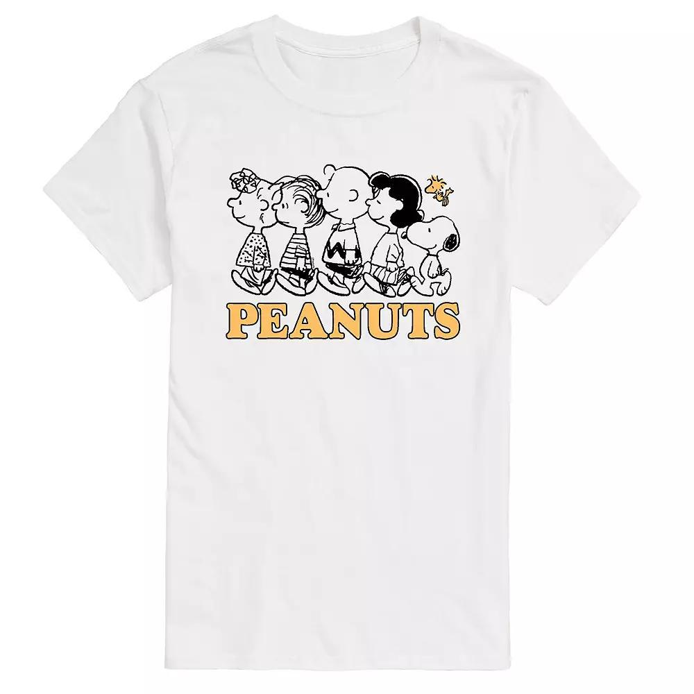 Mens Peanuts Group Outline Tee Product Image