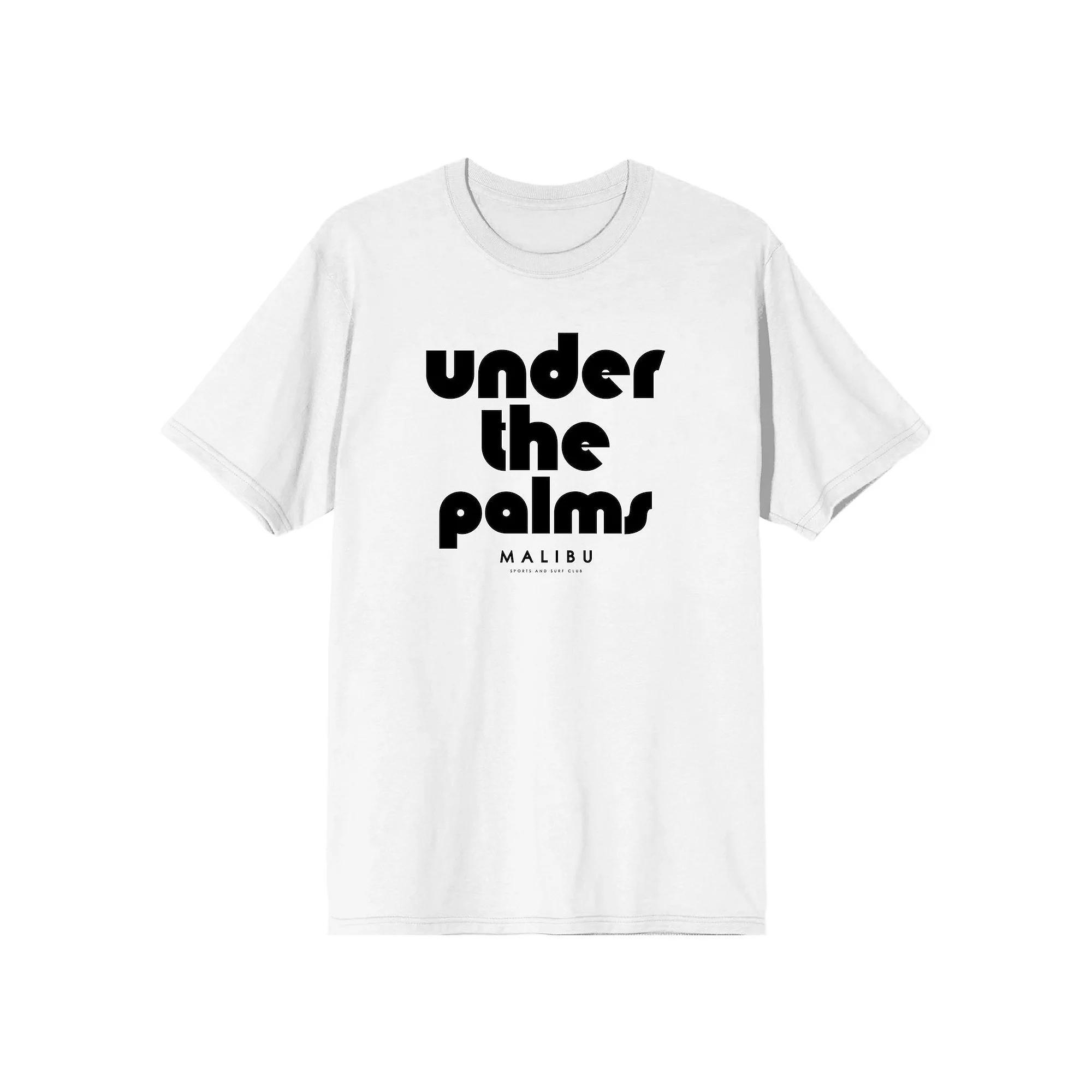 Men's Under the Palms Malibu Graphic Tee, Size: Small, White Product Image