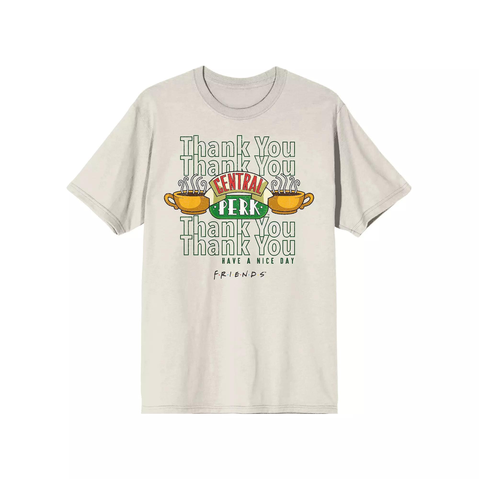 Men's Friends Central Perk Tee, Size: XL, Gray Product Image