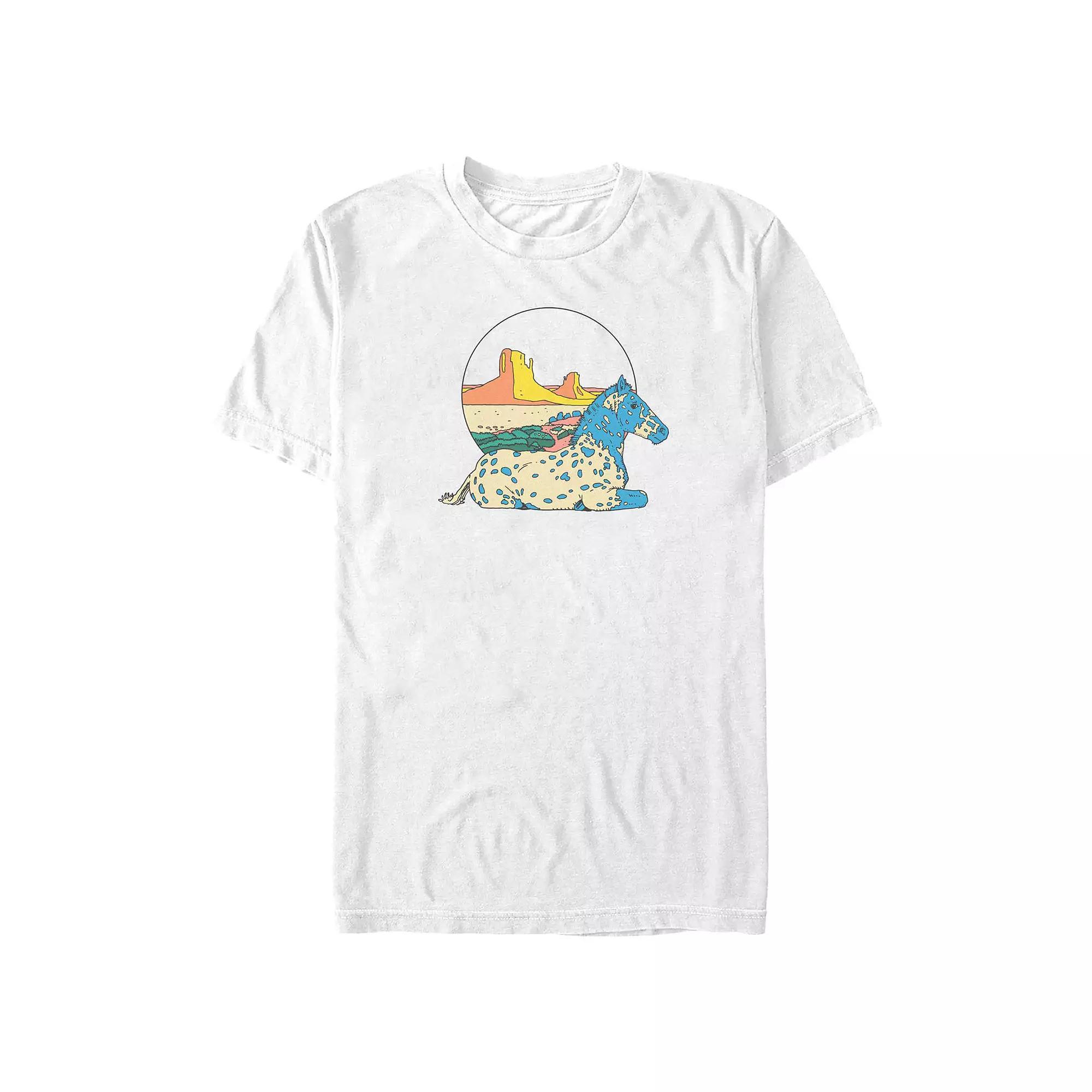 Big & Tall Desert Horse Graphic Tee, Men's, Size: XL Tall, White Product Image