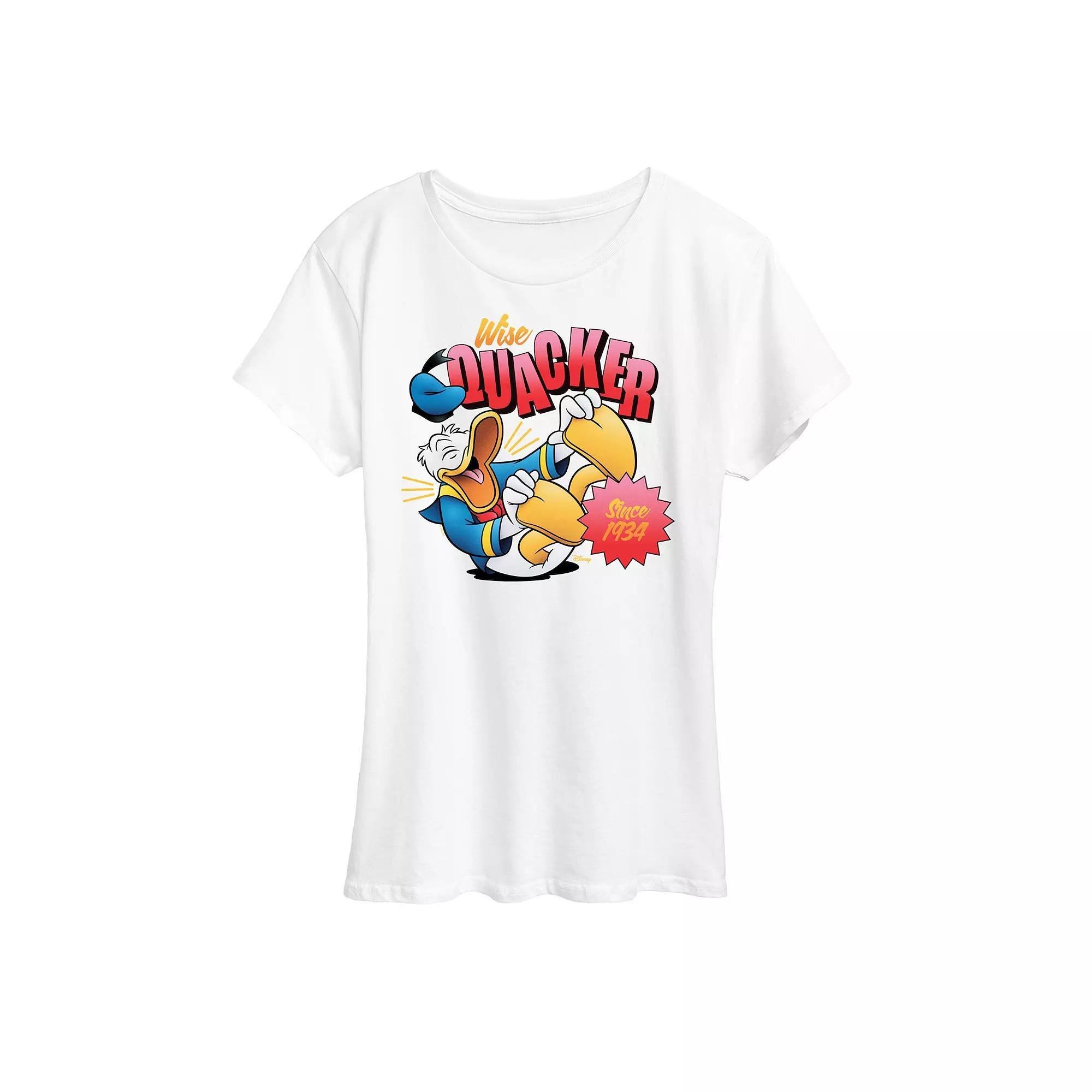 Disneys Donald Duck Womens Wise Quacker Graphic Tee Product Image