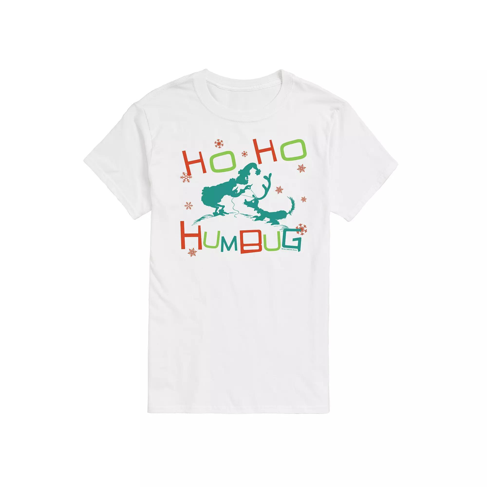 Mens Dr. Seuss The Grinch Ho Ho Humbug Graphic Tee Blue Product Image