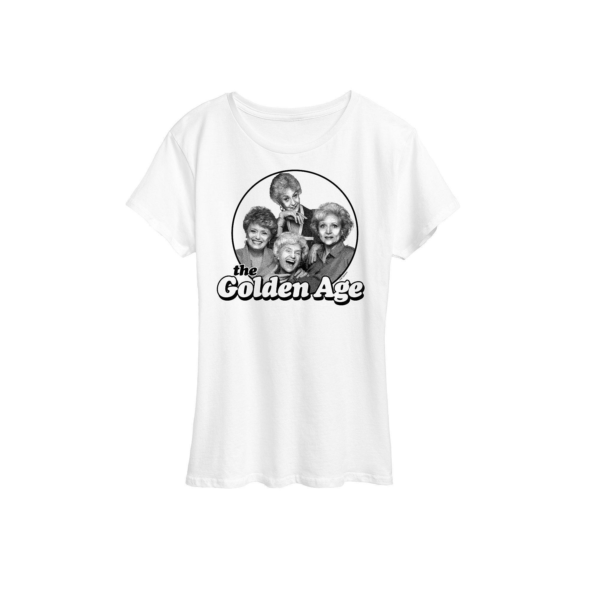 Women's Golden Girls The Golden Age Graphic Tee, Girl's, Size: Medium, White Product Image