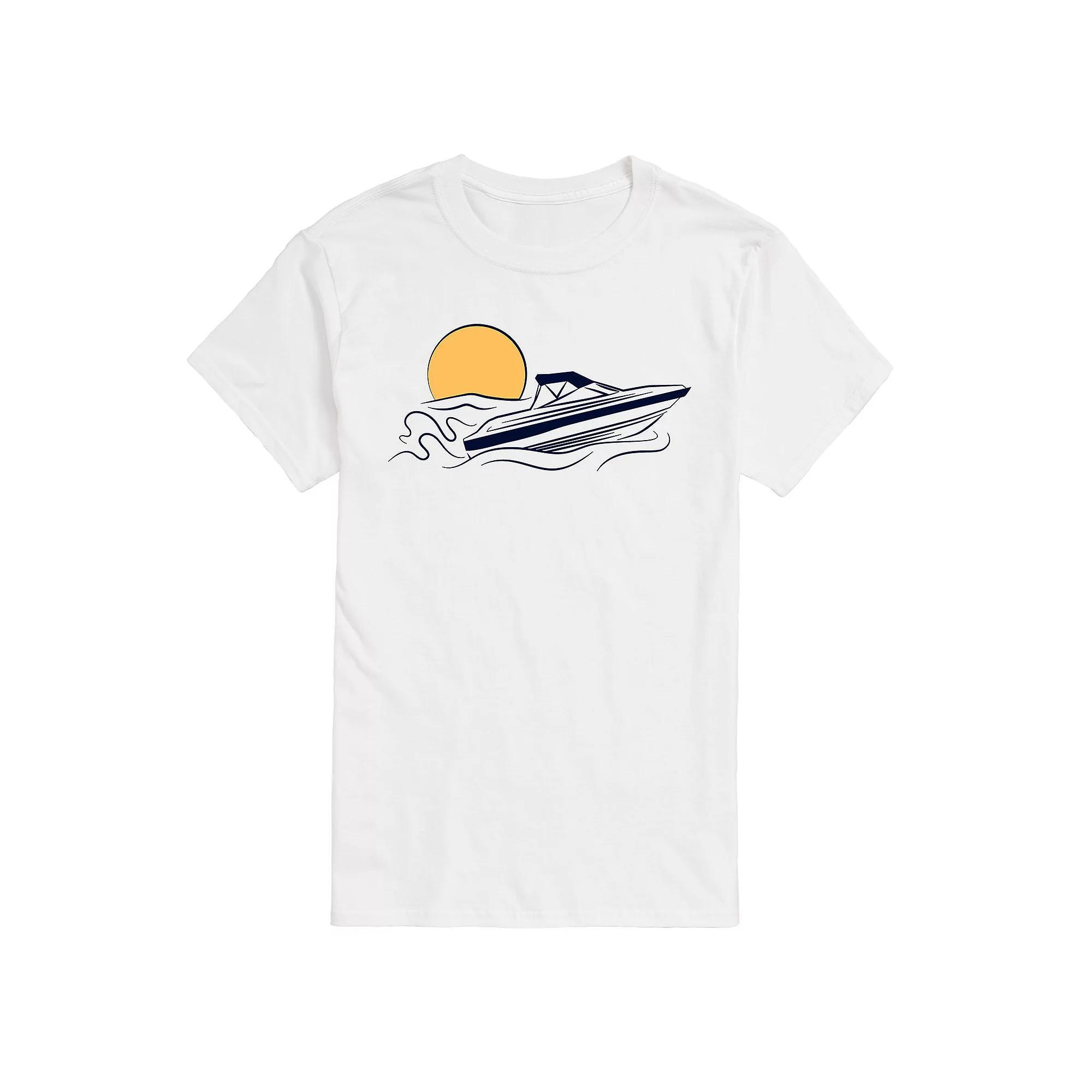 Big & Tall Speed Boat Graphic Tee, Mens Product Image