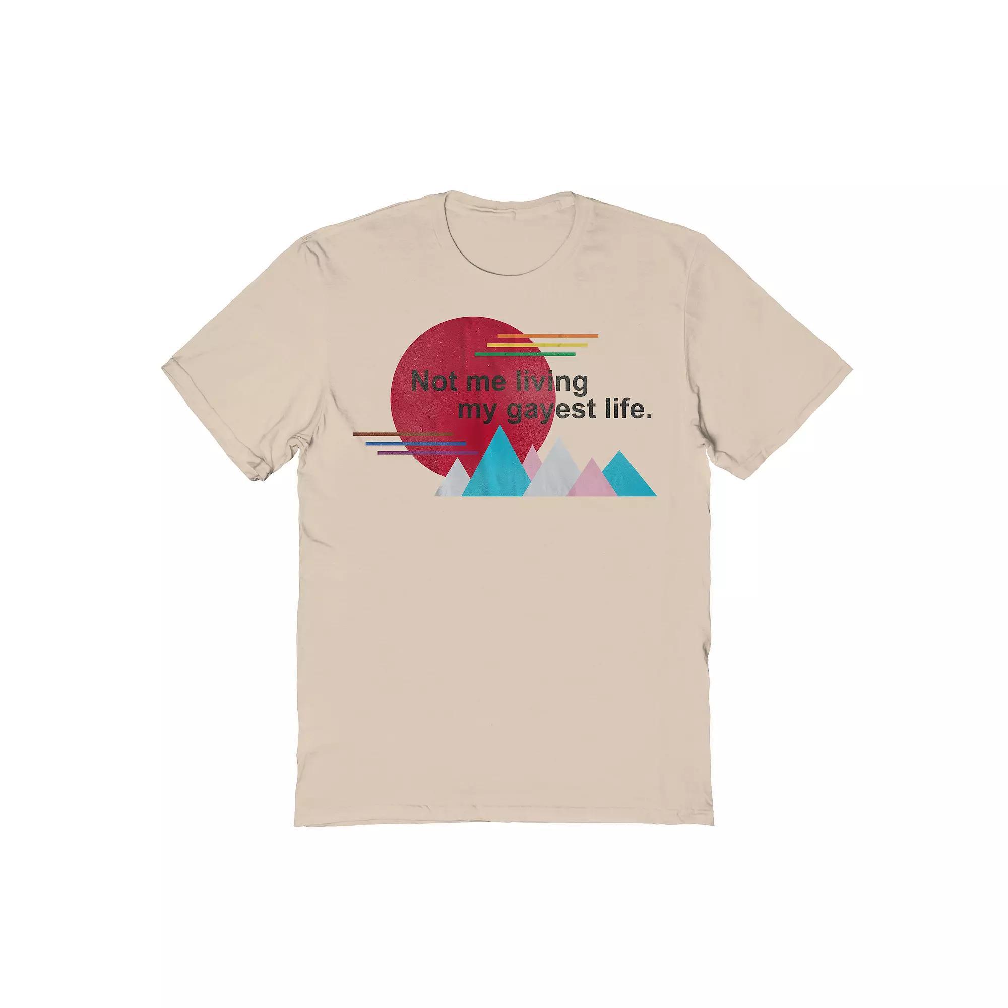 Men's COLAB89 by Threadless Not Me Living Pride Graphic Tee, Size: XXL, Brown Product Image