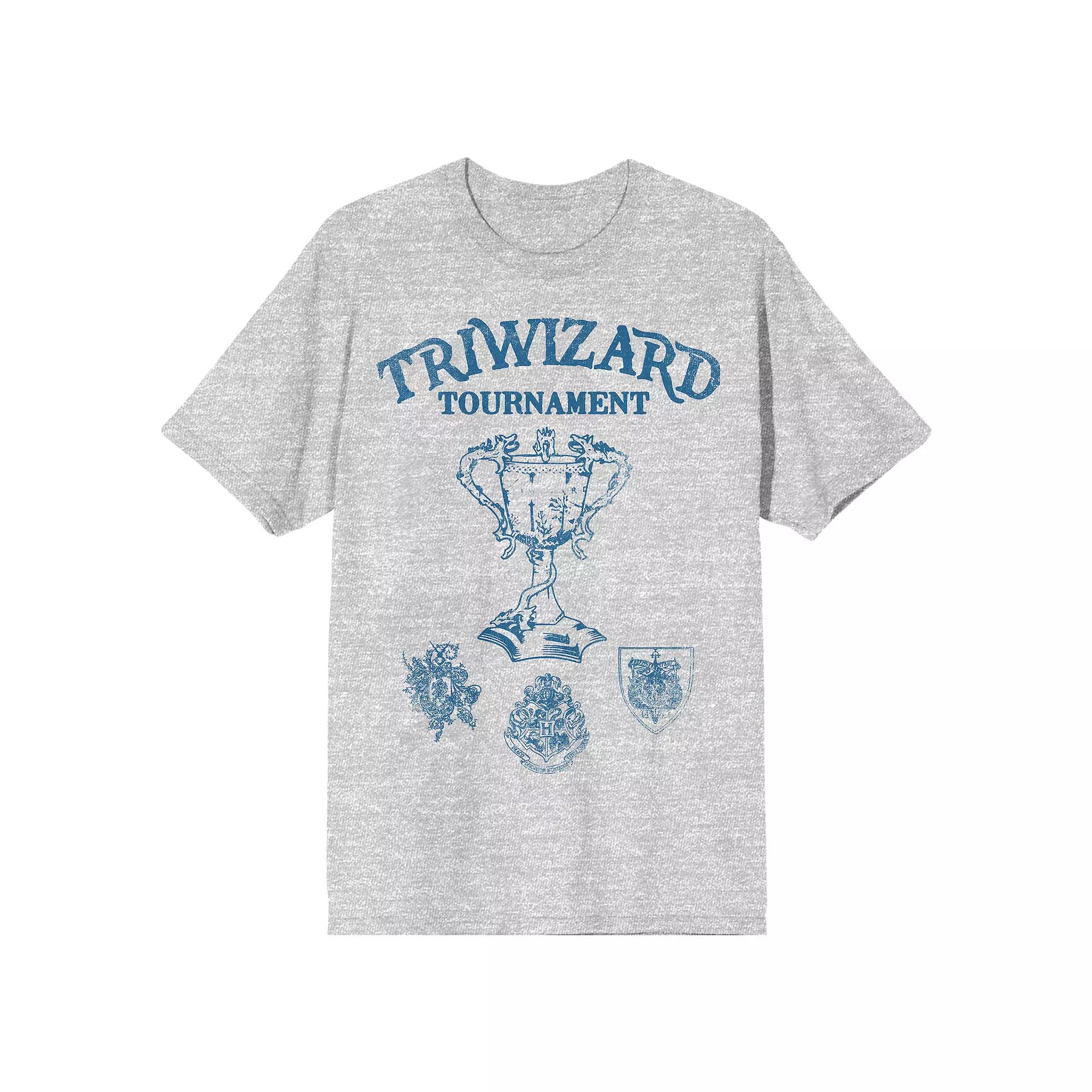 Men's Harry Potter Triwizard Tee, Size: Medium, Grey Product Image