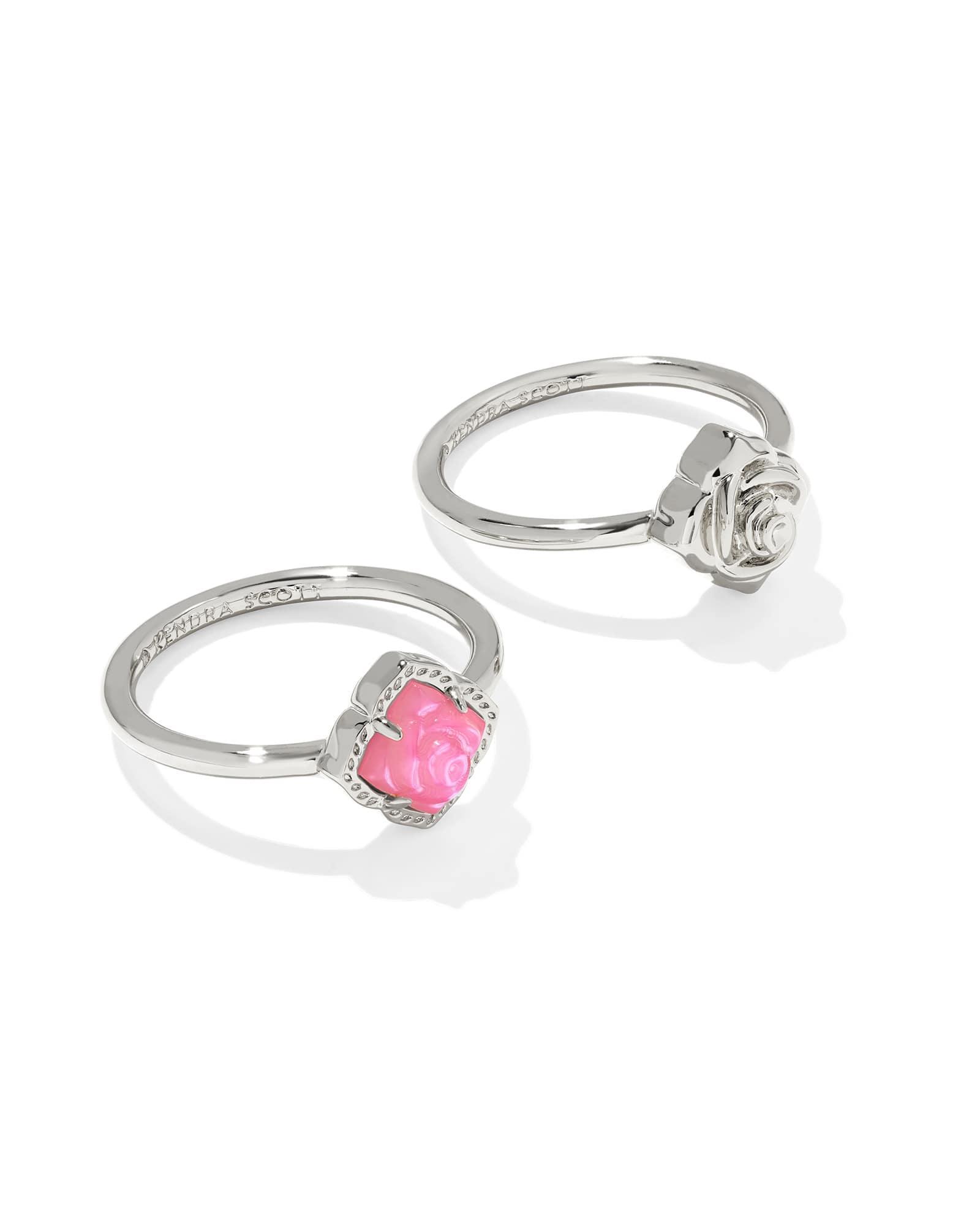 Mallory Rose Silver Ring Set Product Image