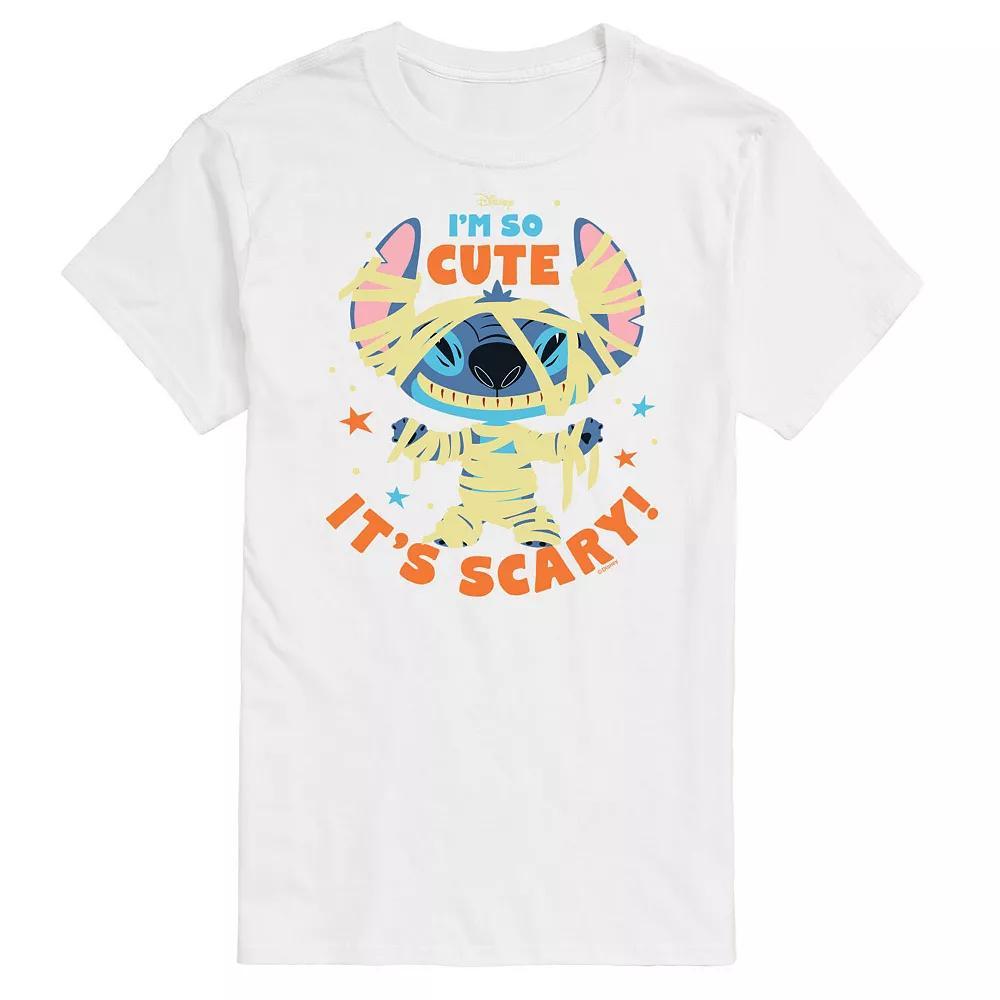 Disney's Lilo & Stitch Men's So Cute Its Scary Tee, Size: Medium, Blue Product Image