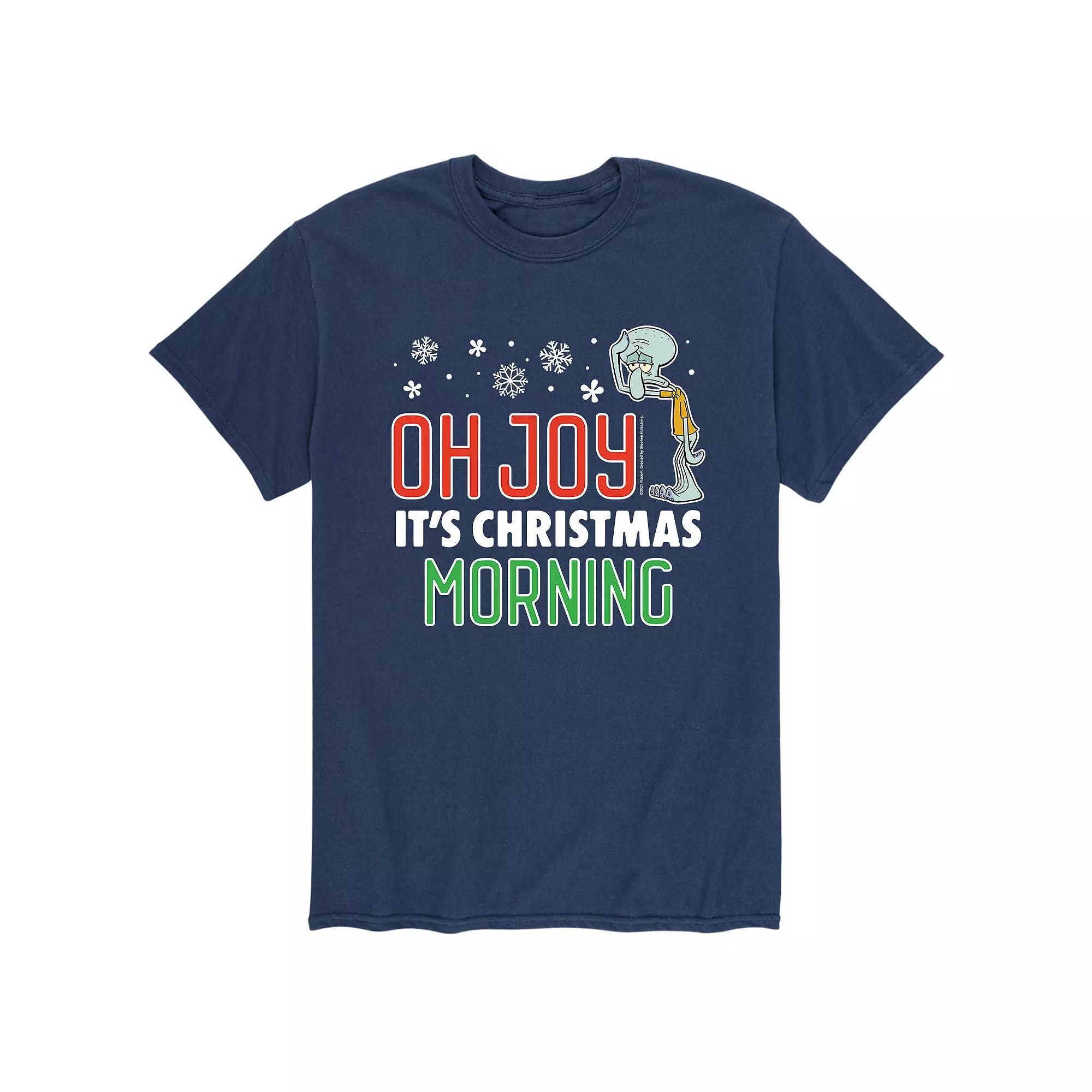 Men's SpongeBob SquarePants Squidward Joy Tee, Size: Large, Blue Product Image