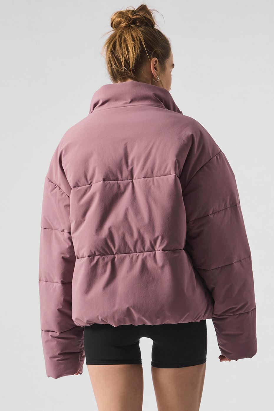 Stretch Woven Street Puffer - Woodrose Female Product Image