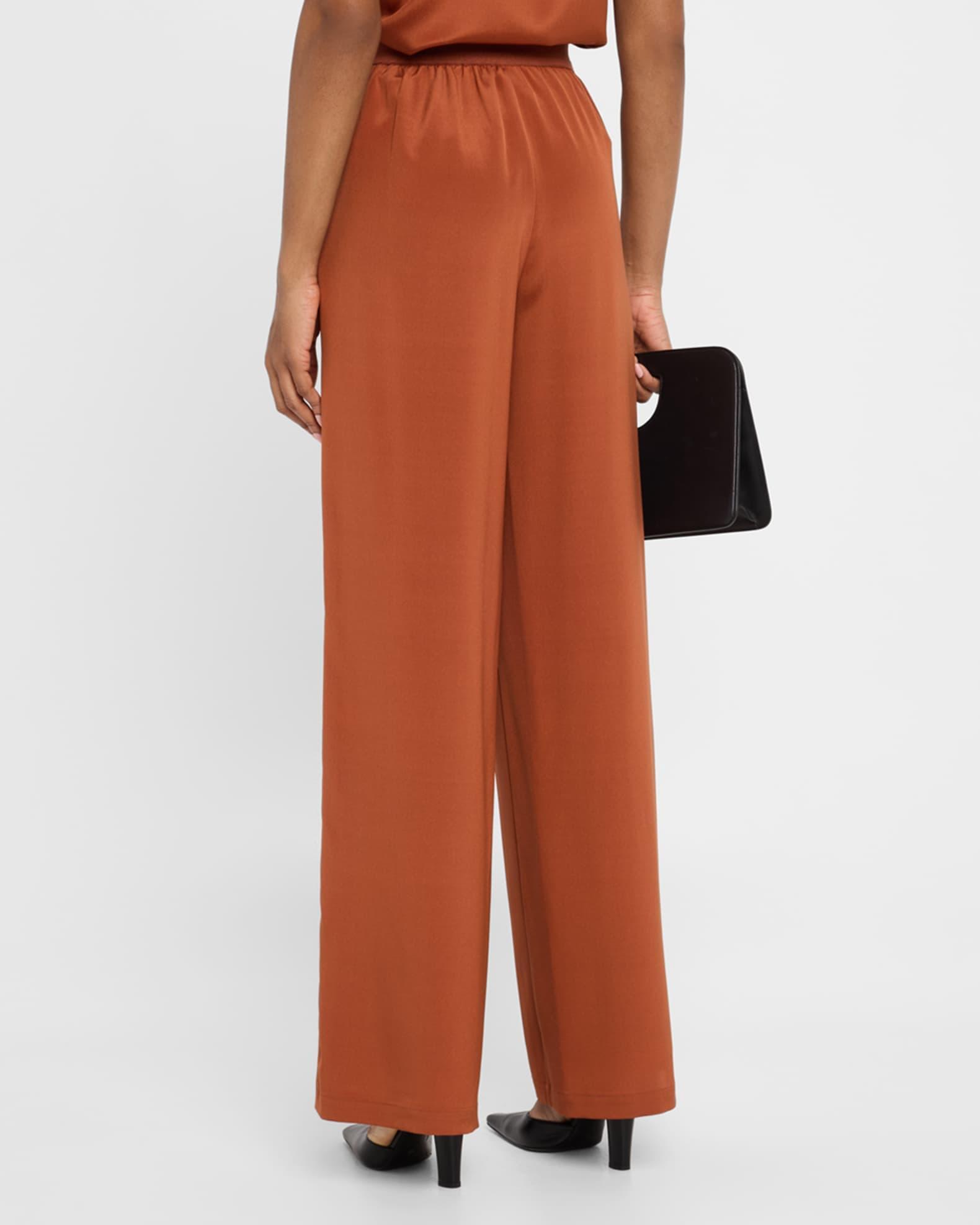 Riverside Wide-Leg Stretch Silk Pants Product Image