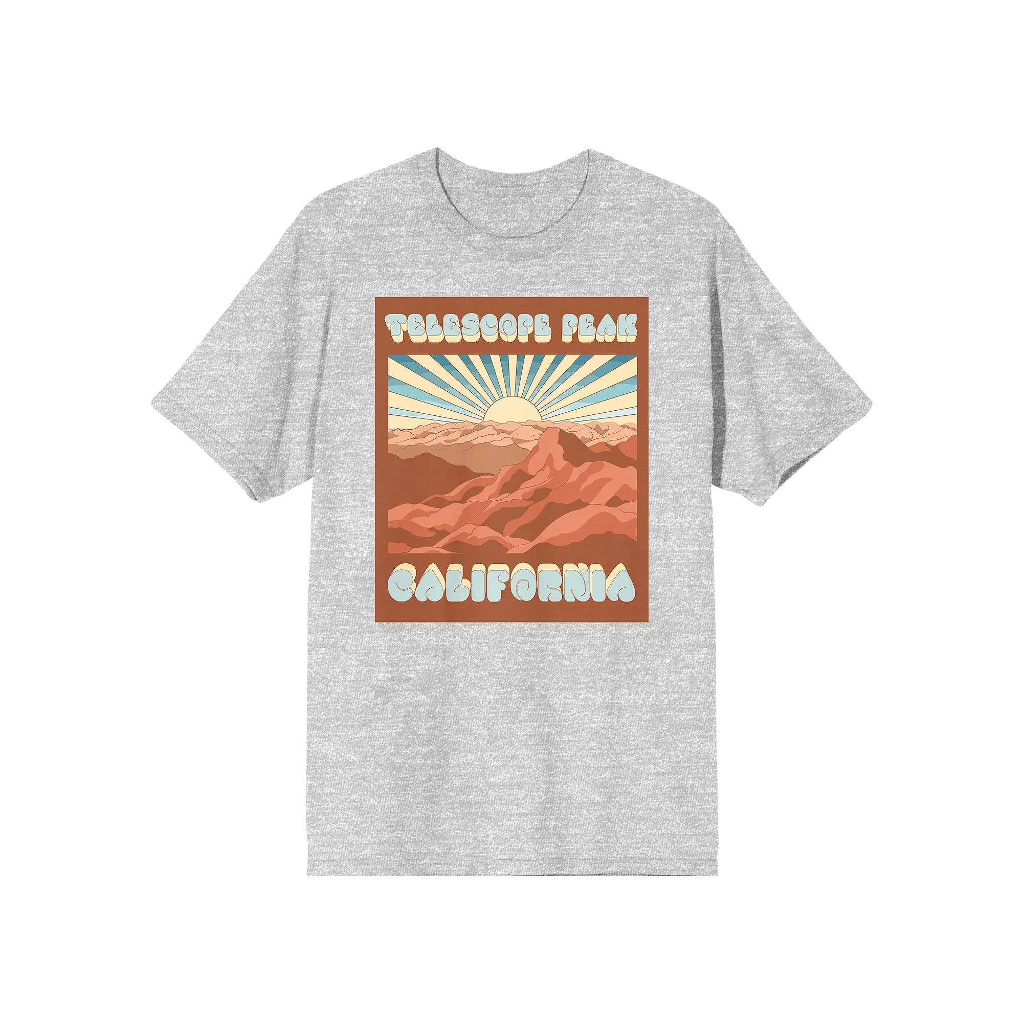 Men's Elevation 7573 Telescope Graphic Tee, Size: Large, Gray Product Image