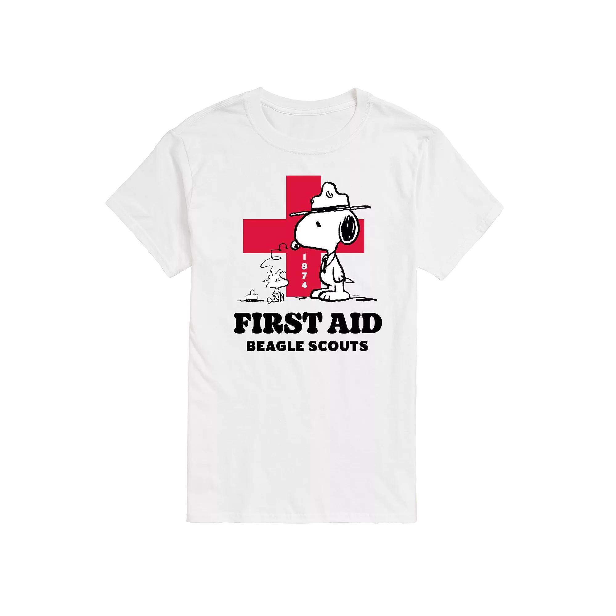 Big & Tall Peanuts First Aid Beagle Scouts Graphic Tee, Mens Product Image