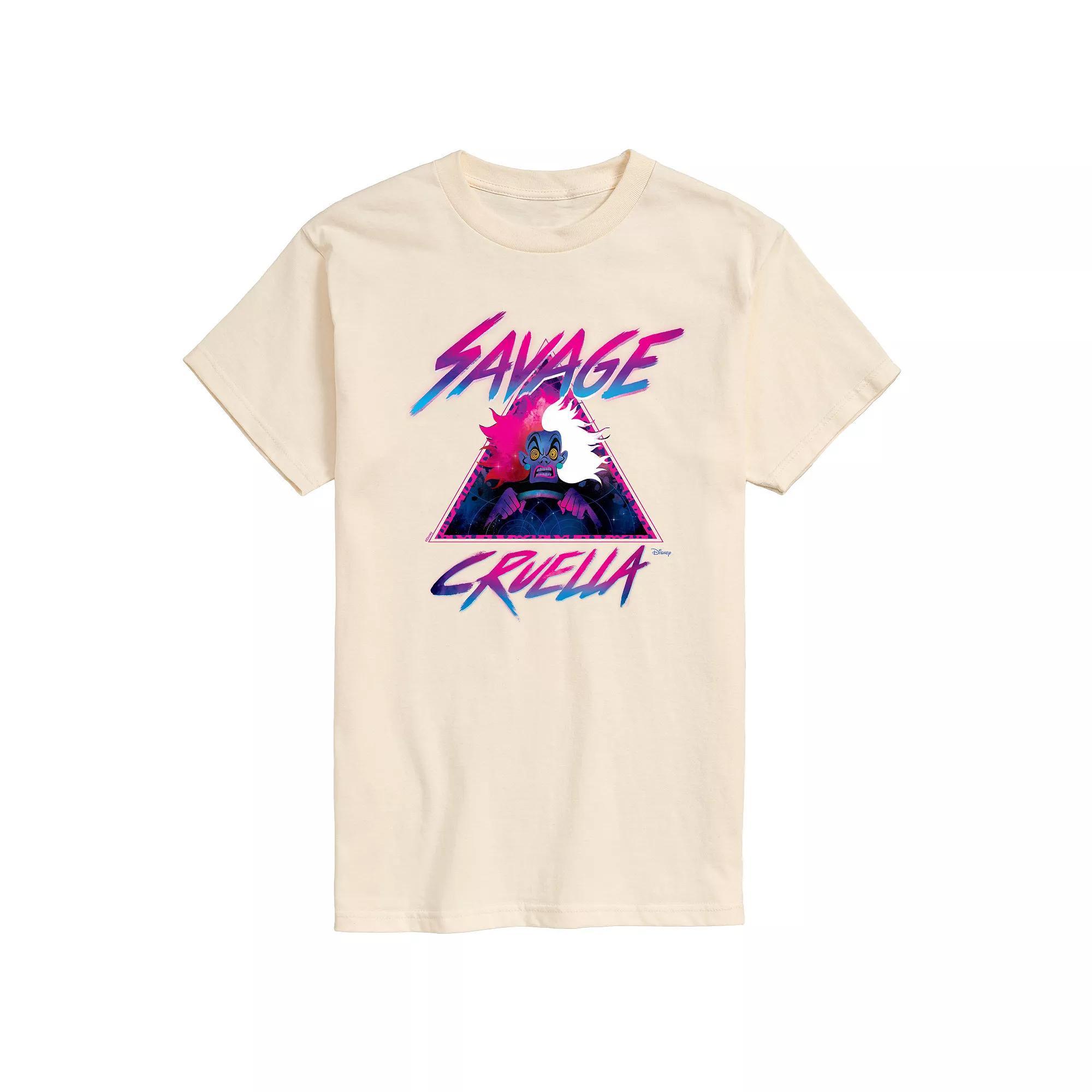 Disney Villains Cruella Mens Savage Graphic Tee Product Image
