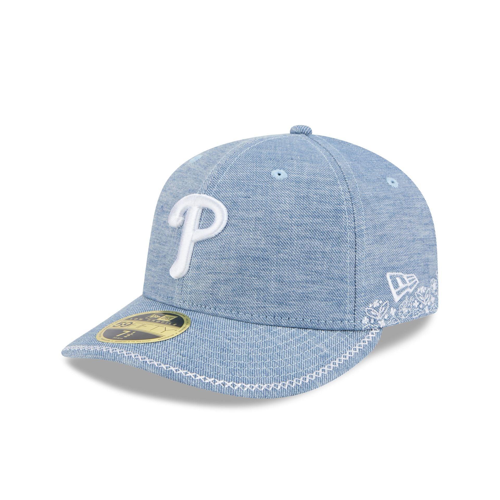 Houston Astros Hand Stitched Chambray Low Profile 59FIFTY Fitted Hat Male Product Image