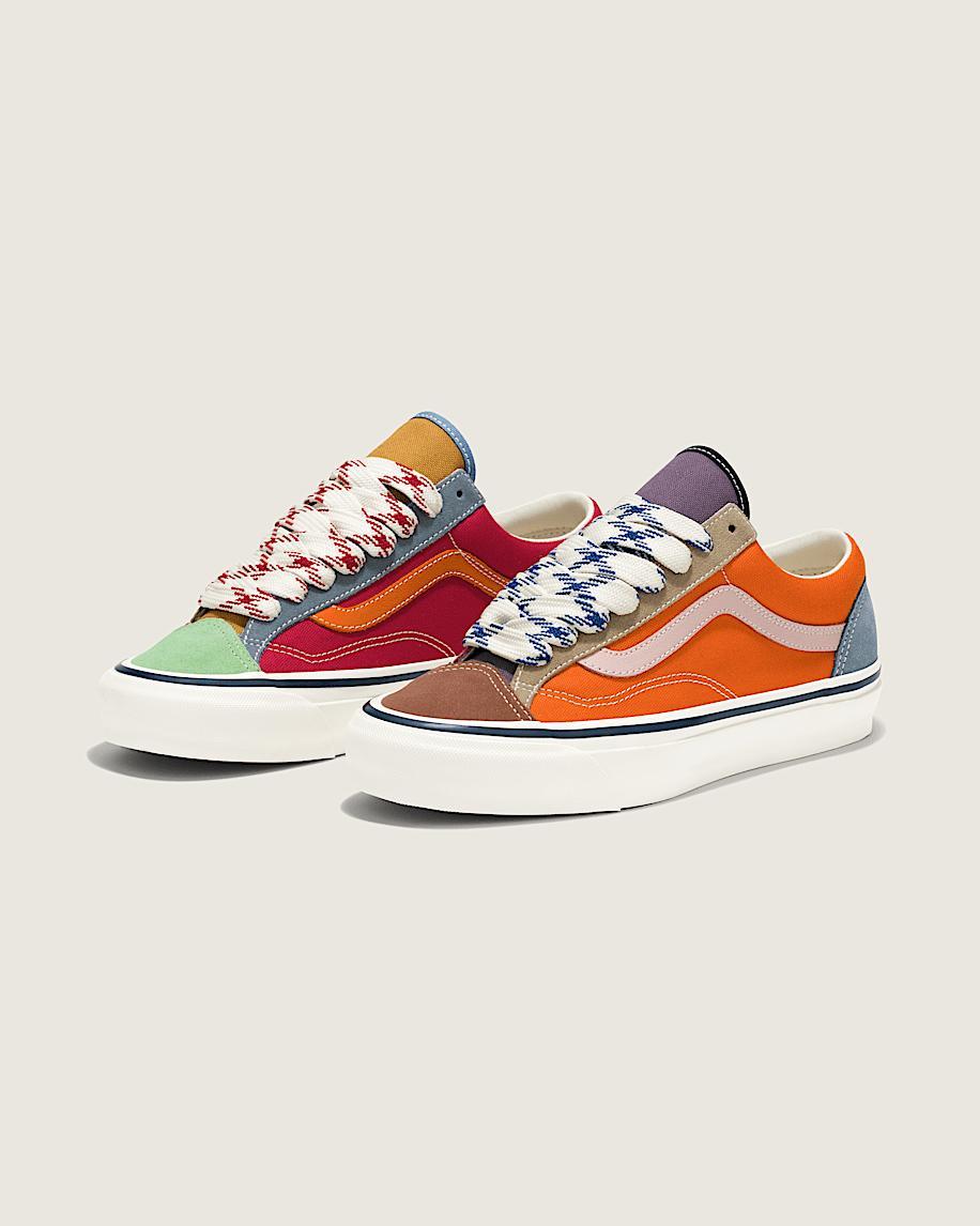 Premium Old Skool Color Block Shoe in Orange / Blue / Purple| Vans US Product Image